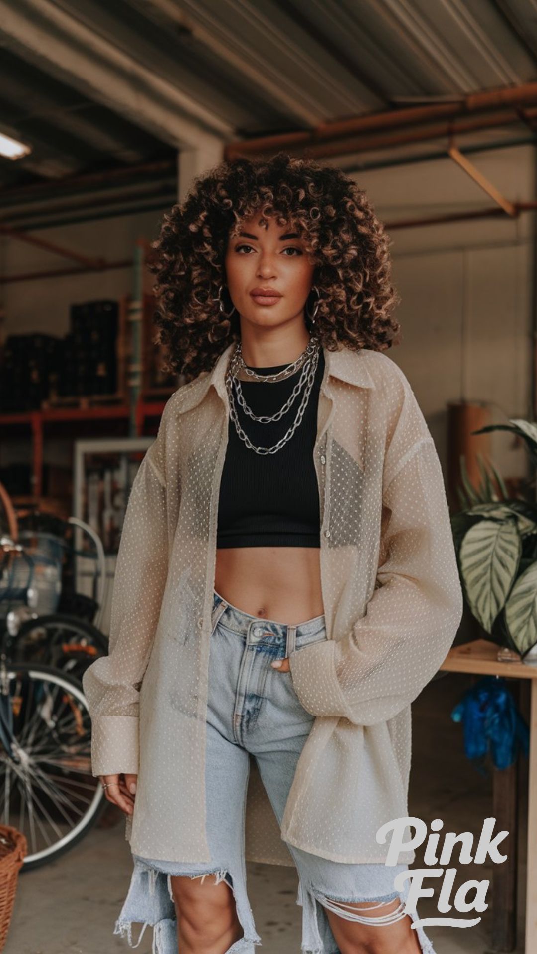 Layered Texture Meets Effortless Edge - Edgy Summer Outfits