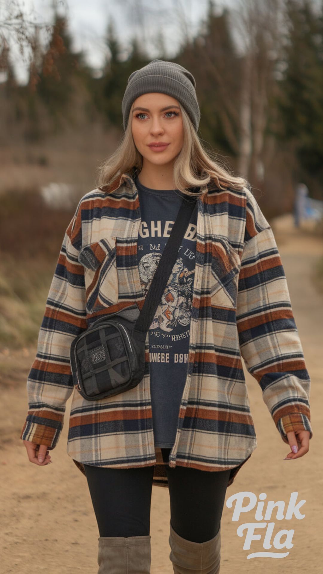 Relaxed Layers with a Plaid Shirt - Pumpkin Patch Outfits