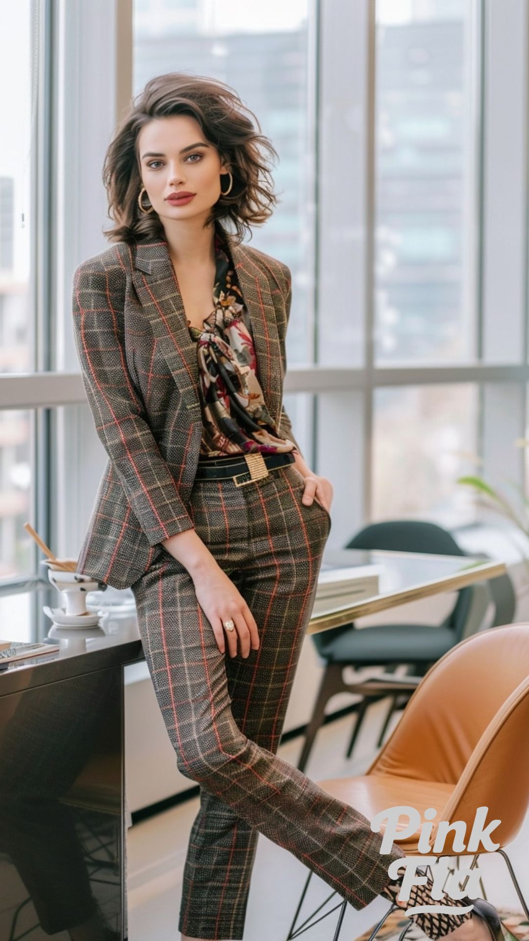 Plaid Power Suit - Iconic 80s Outfits