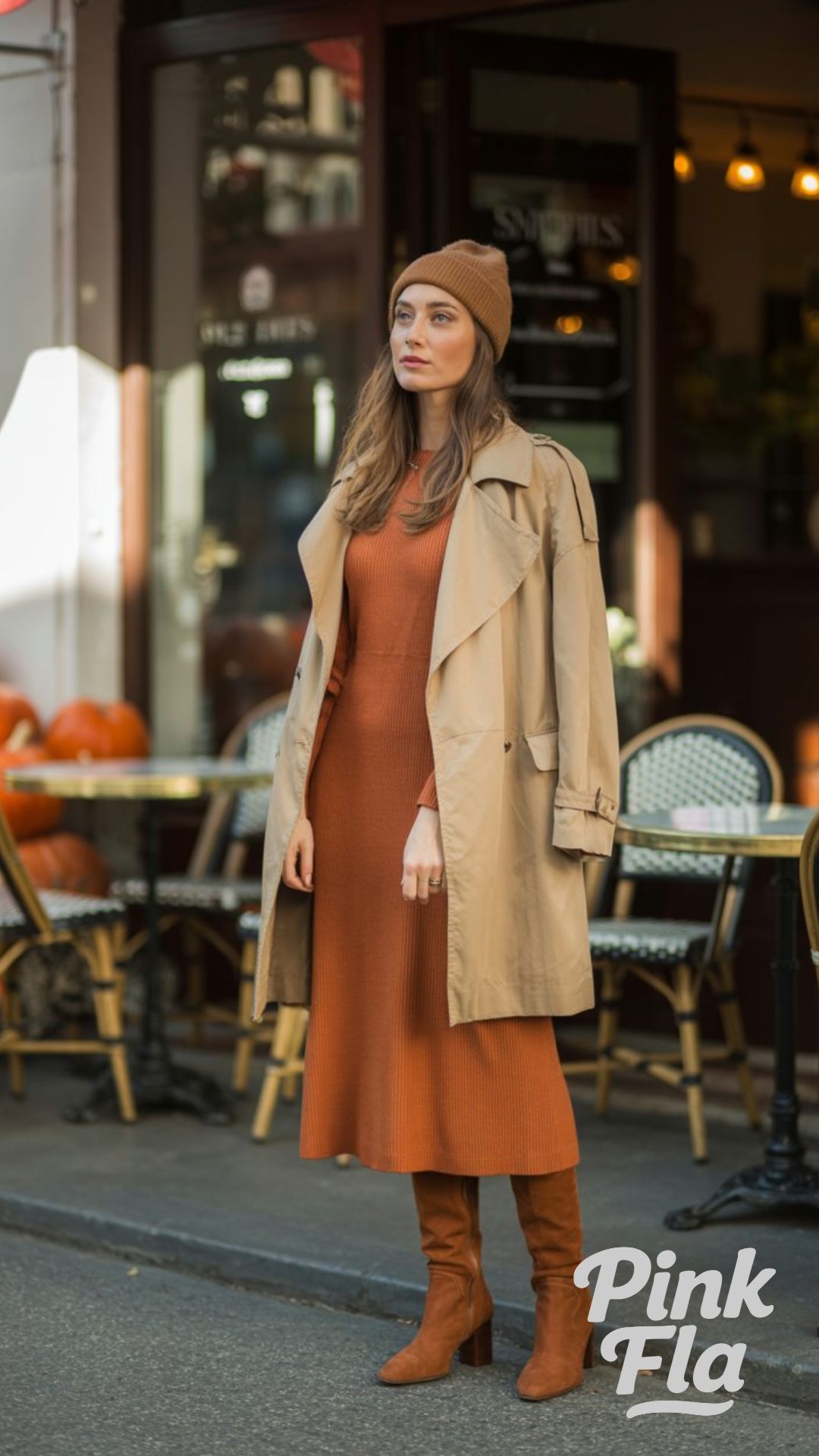 Pumpkin Spice Chic - Fall Outfits with Beanies