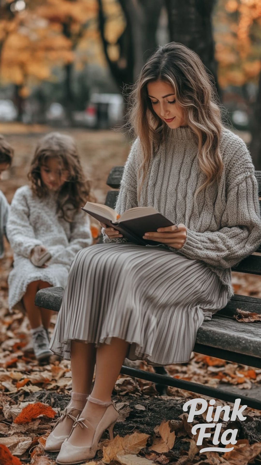 Quiet Moments of Reading - Fall Outfits for Moms