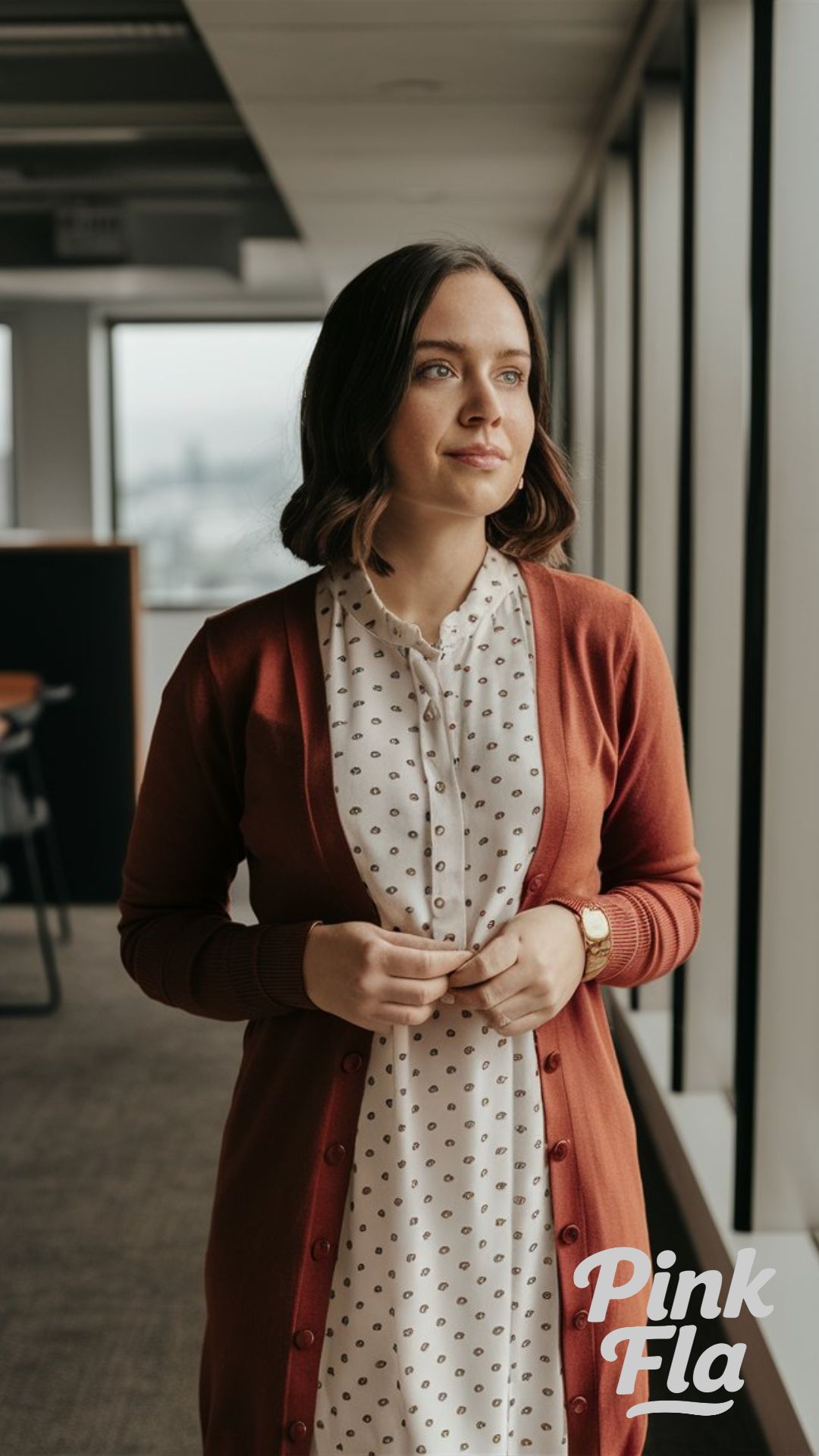 Relaxed Cardigan with Jeans - Autumn Casual Business Outfits