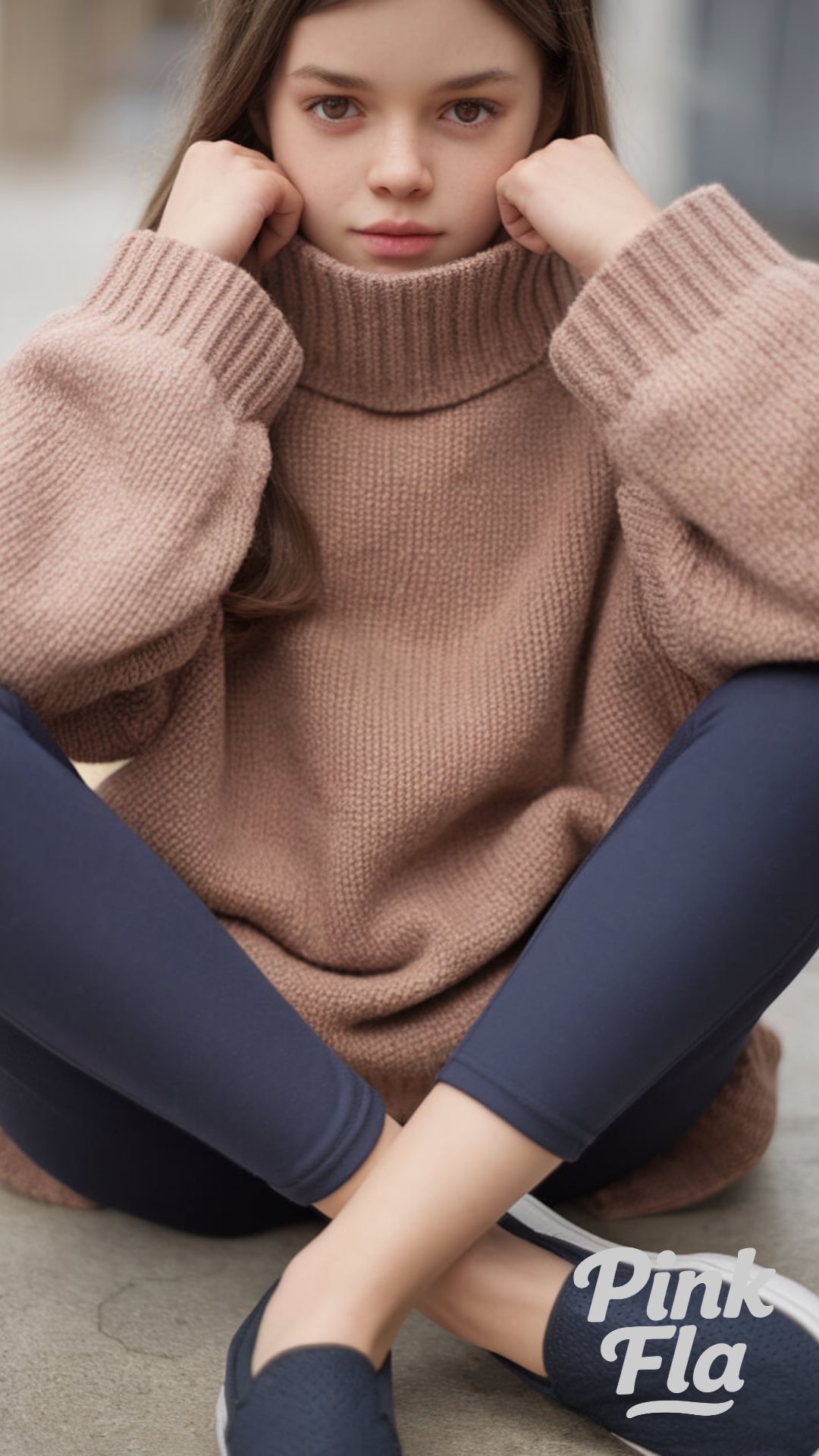Relaxed Fall Look with a Chunky Sweater - Fall Outfits with Leggings