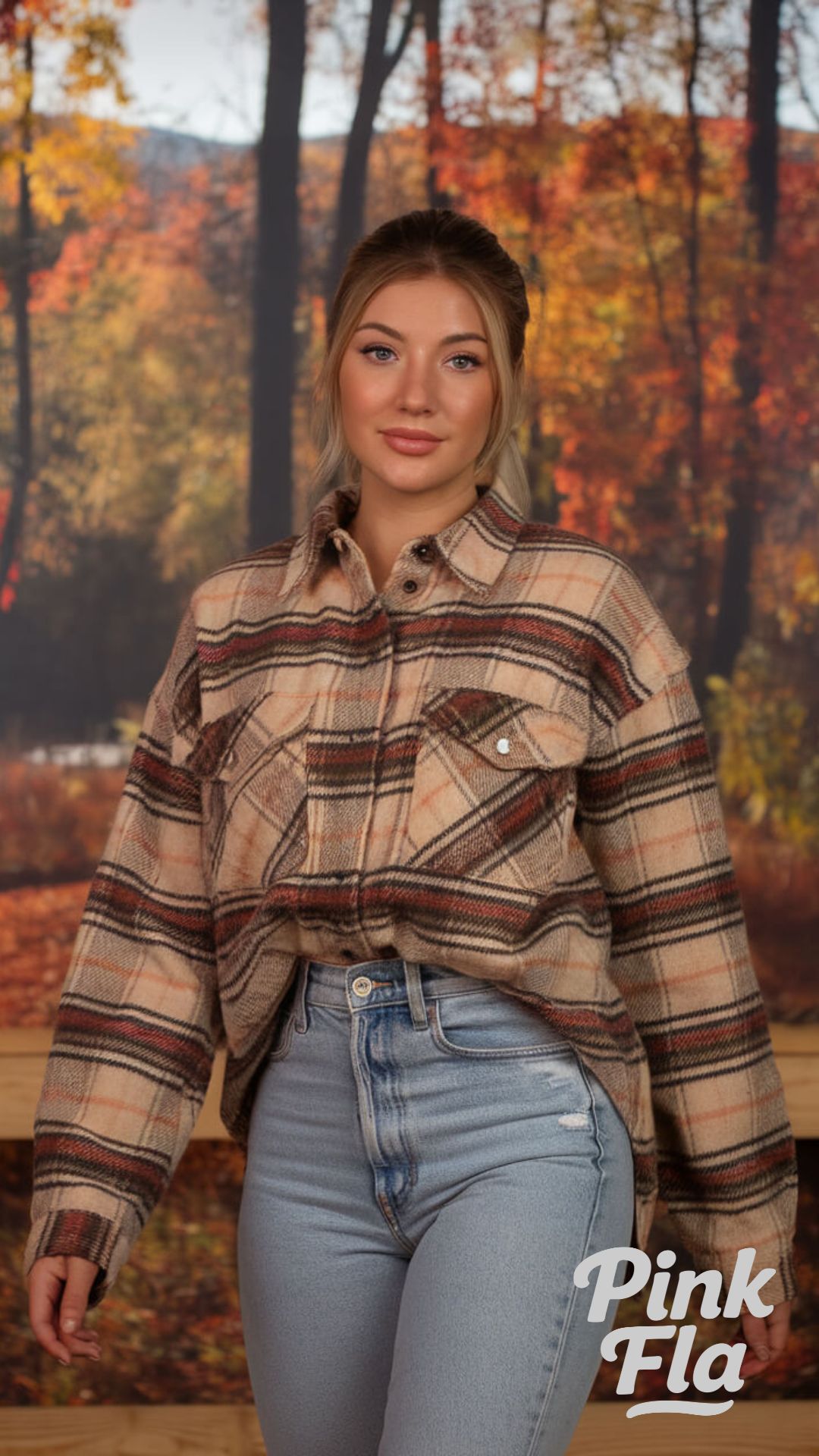 Casual Fall Vibes with Flannel and Denim - Pumpkin Patch Outfits