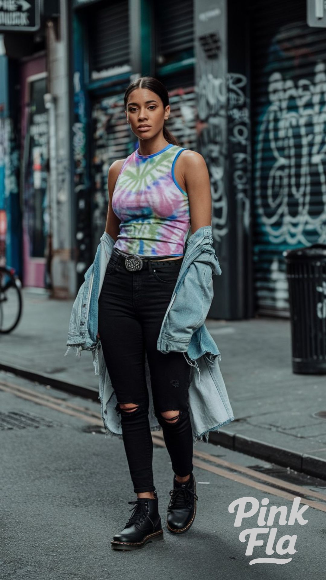 Tie-Dye Grounded by Heavy Denim - Edgy Summer Outfits