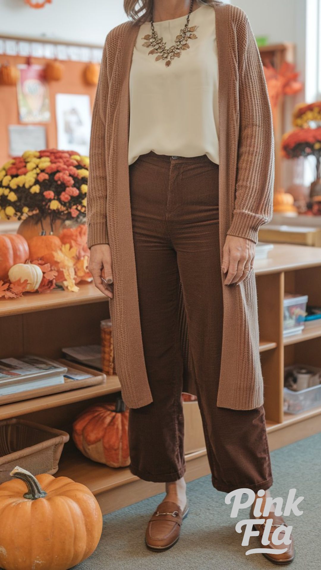 Timeless Neutrals for Teaching Days - Fall Teacher Outfits