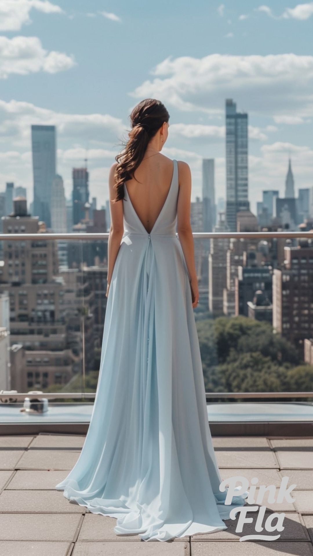 Urban Elegance Light Blue Wedding Dresses