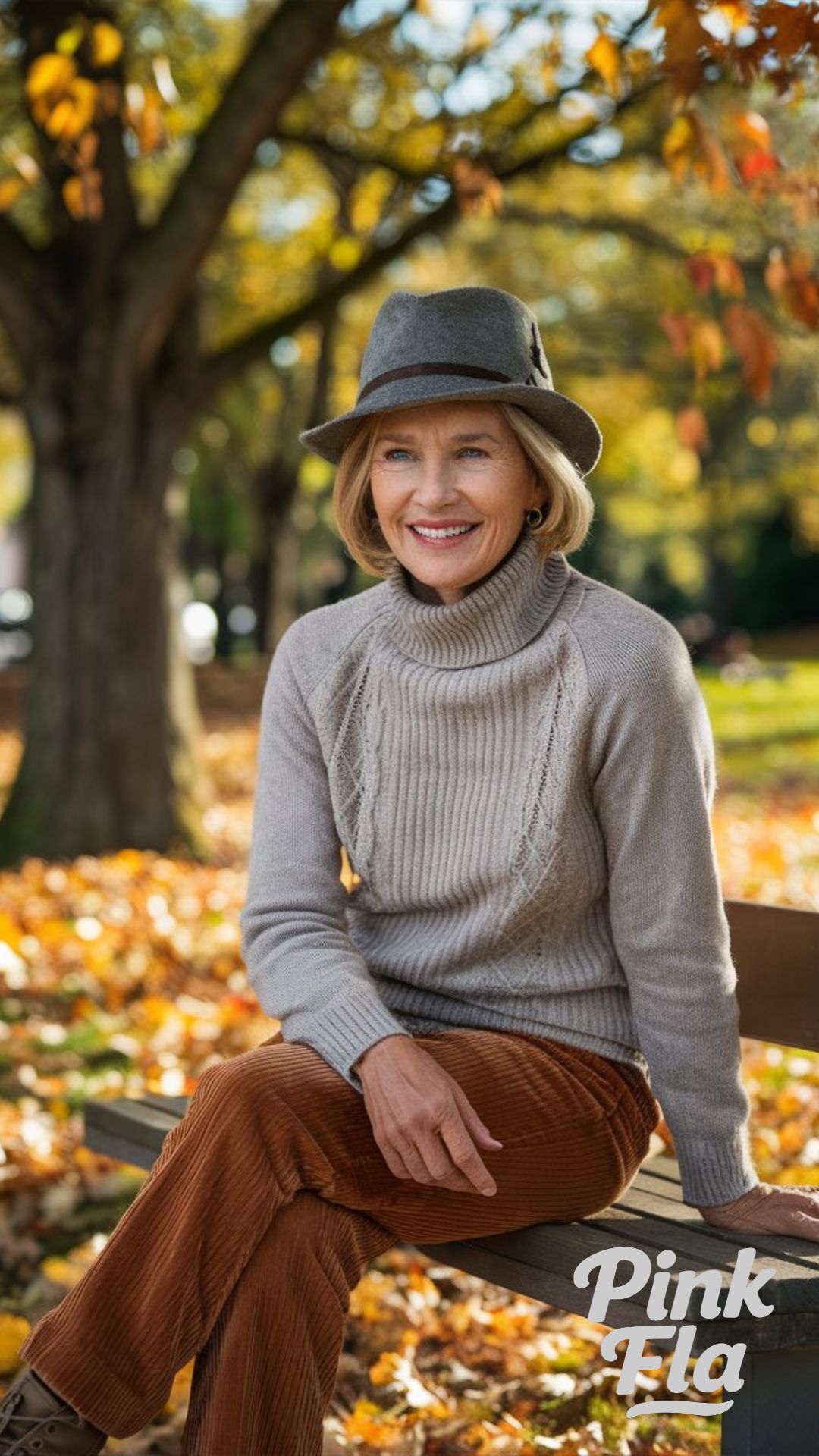 Warm and Cozy in the Park - Fall Outfits for Women Over 60