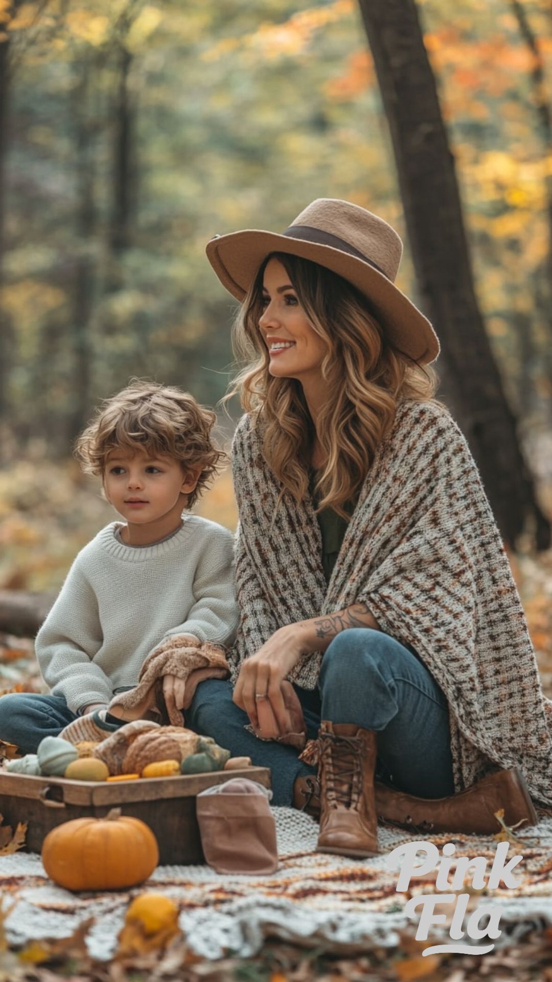 Woodland Picnic Style - Fall Outfits for Moms