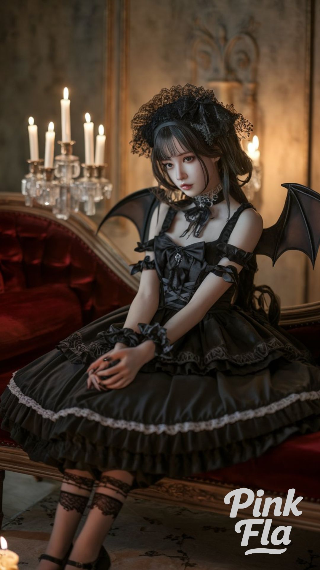 Dark Fantasy with Batwing Accents - Gothic Lolita Outfits