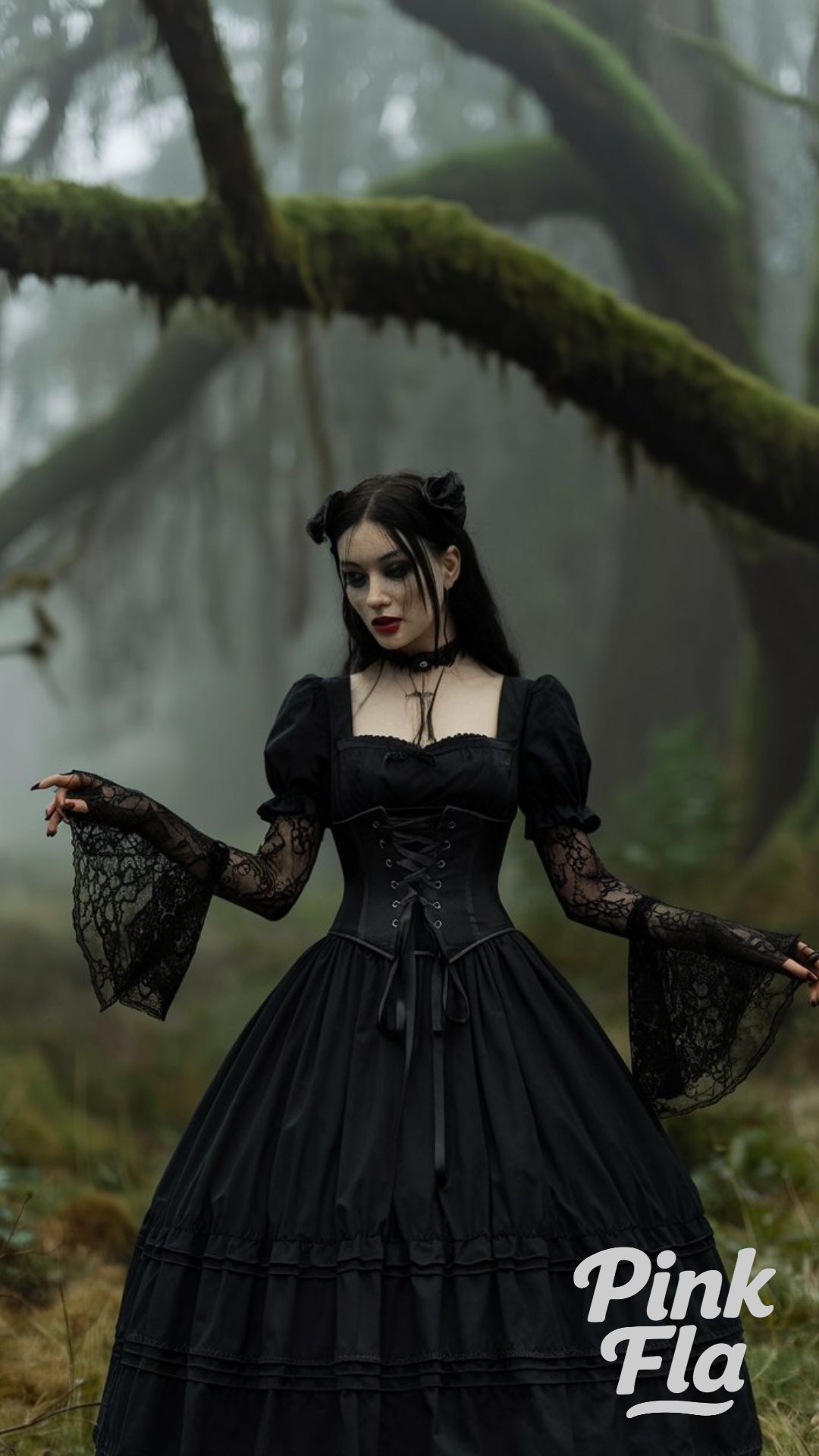 Dark Romanticism in the Forest - Gothic Lolita Outfits