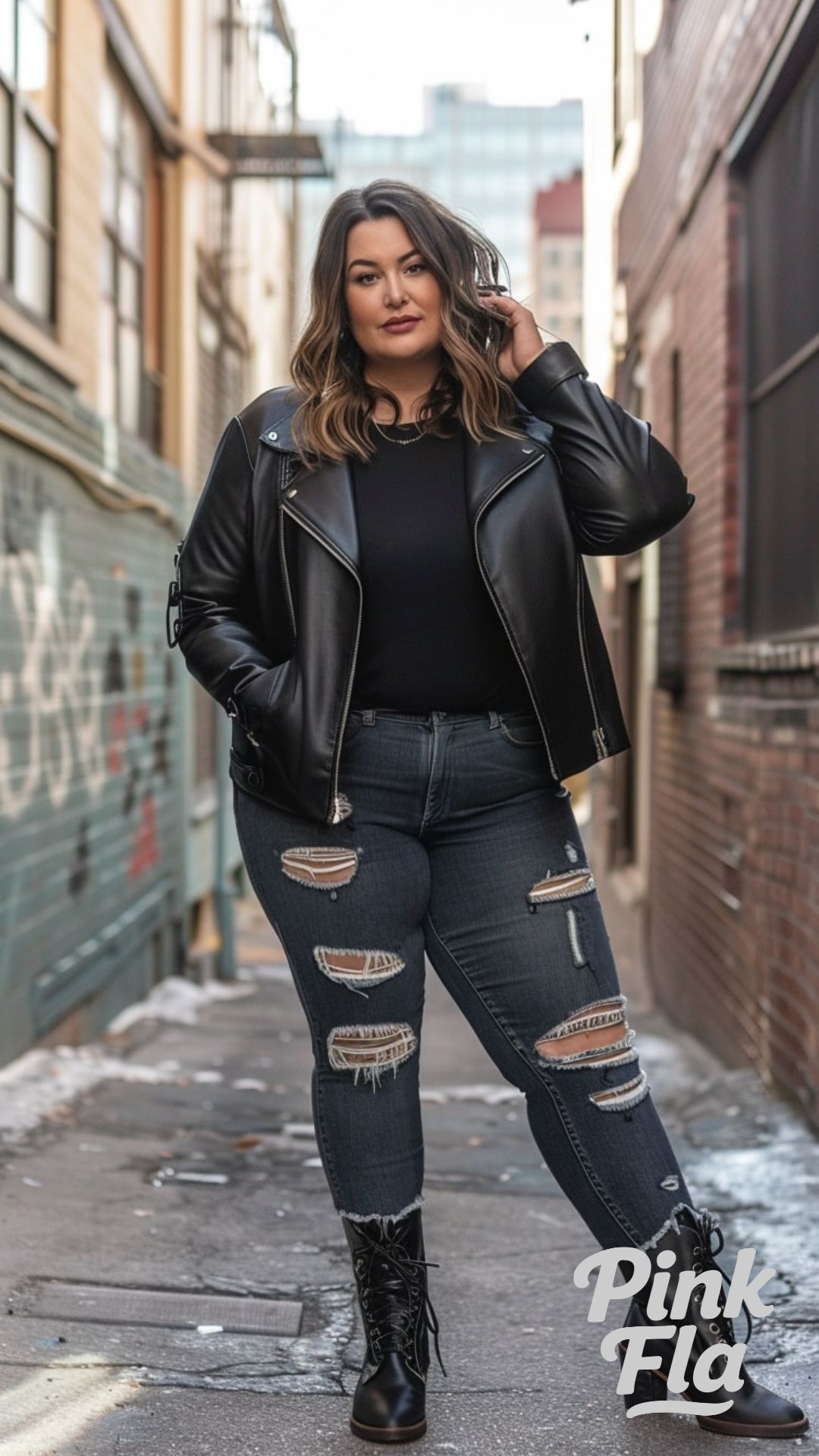 Edgy Urban Goth - Chubby Goth Outfits