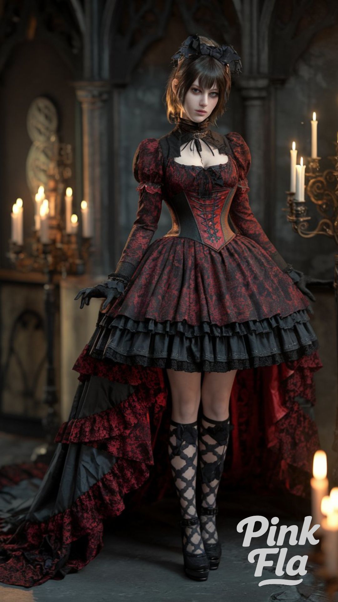 Gothic Aristocracy in Red and Black - Gothic Lolita Outfits