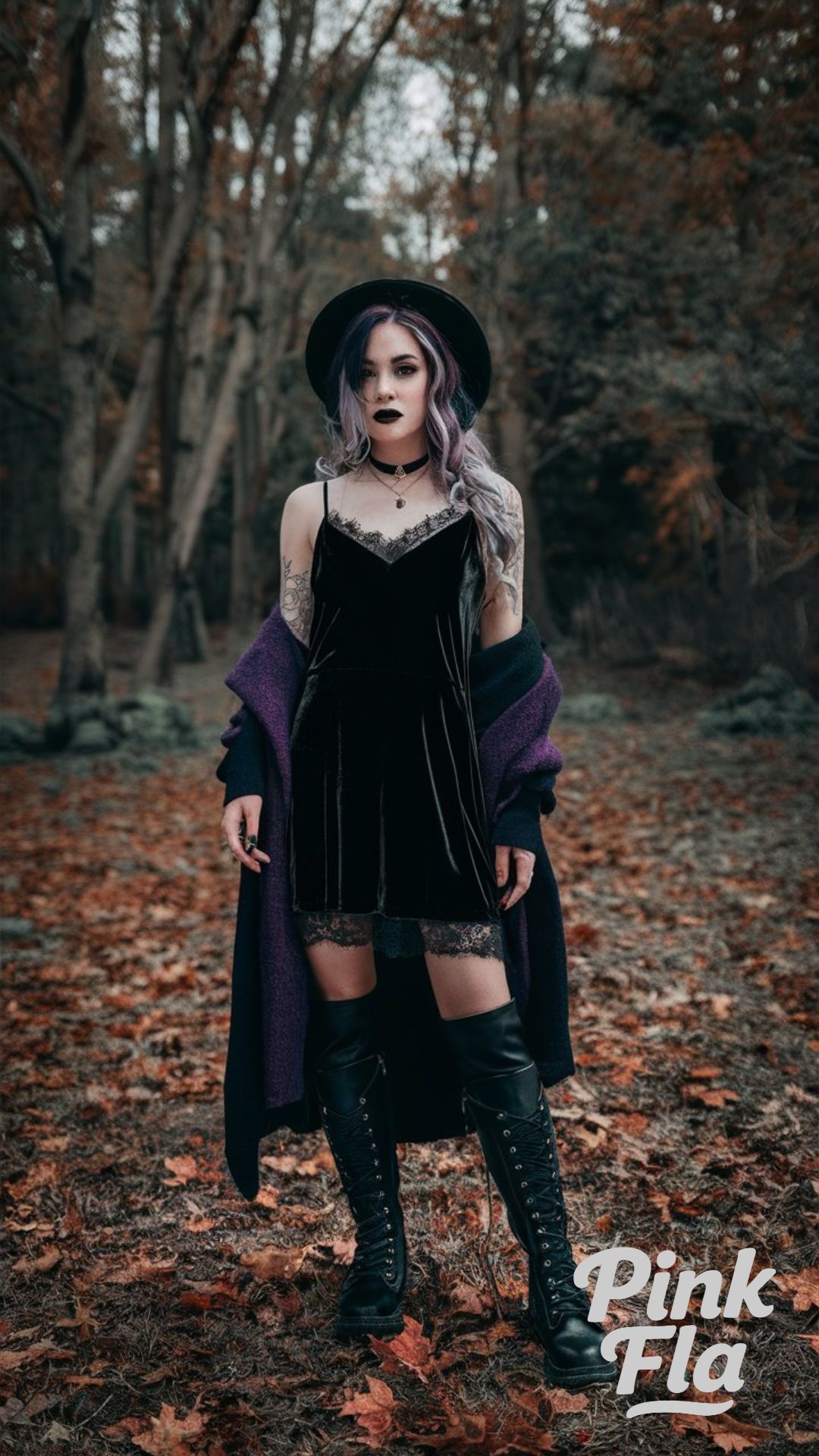 Gothic Fall Elegance - Goth Fall Outfits