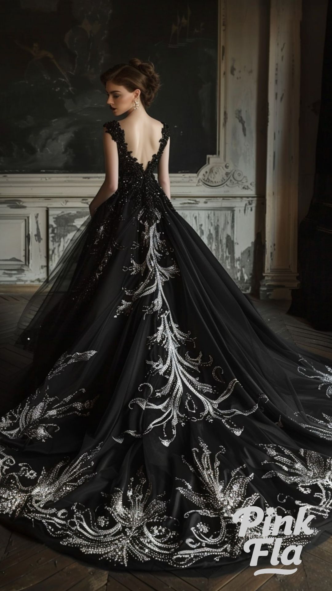 Regal Elegance - Black Wedding Dresses