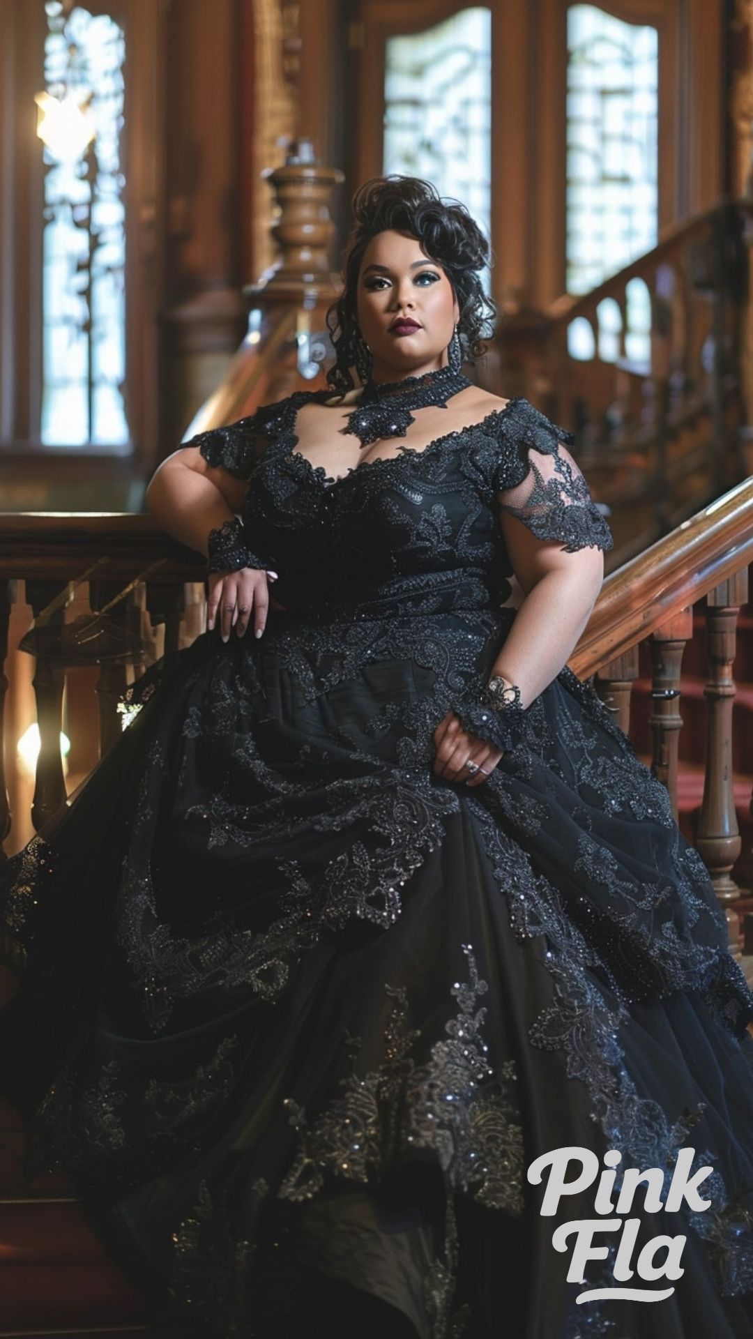 Regal Gothic Queen - Chubby Goth Outfits