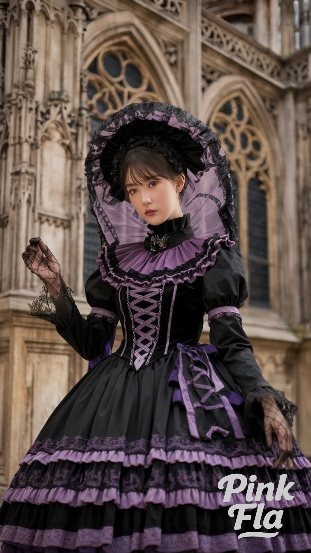 Regal Gothic Victorian with Purple Accents - Gothic Lolita Outfits