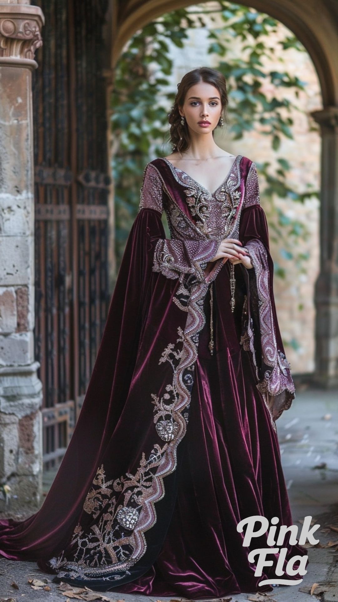 Regal Velvet Charm - Gothic Wedding Dresses