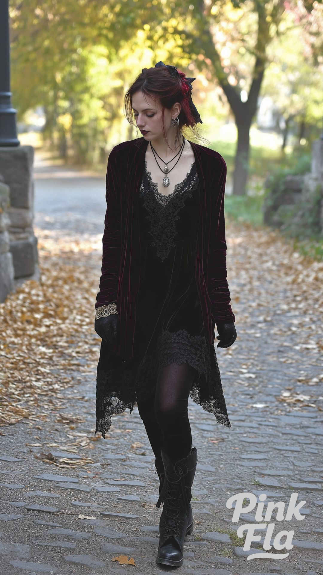 Softly Gothic Fall Charm - Soft Goth Fall Outfits