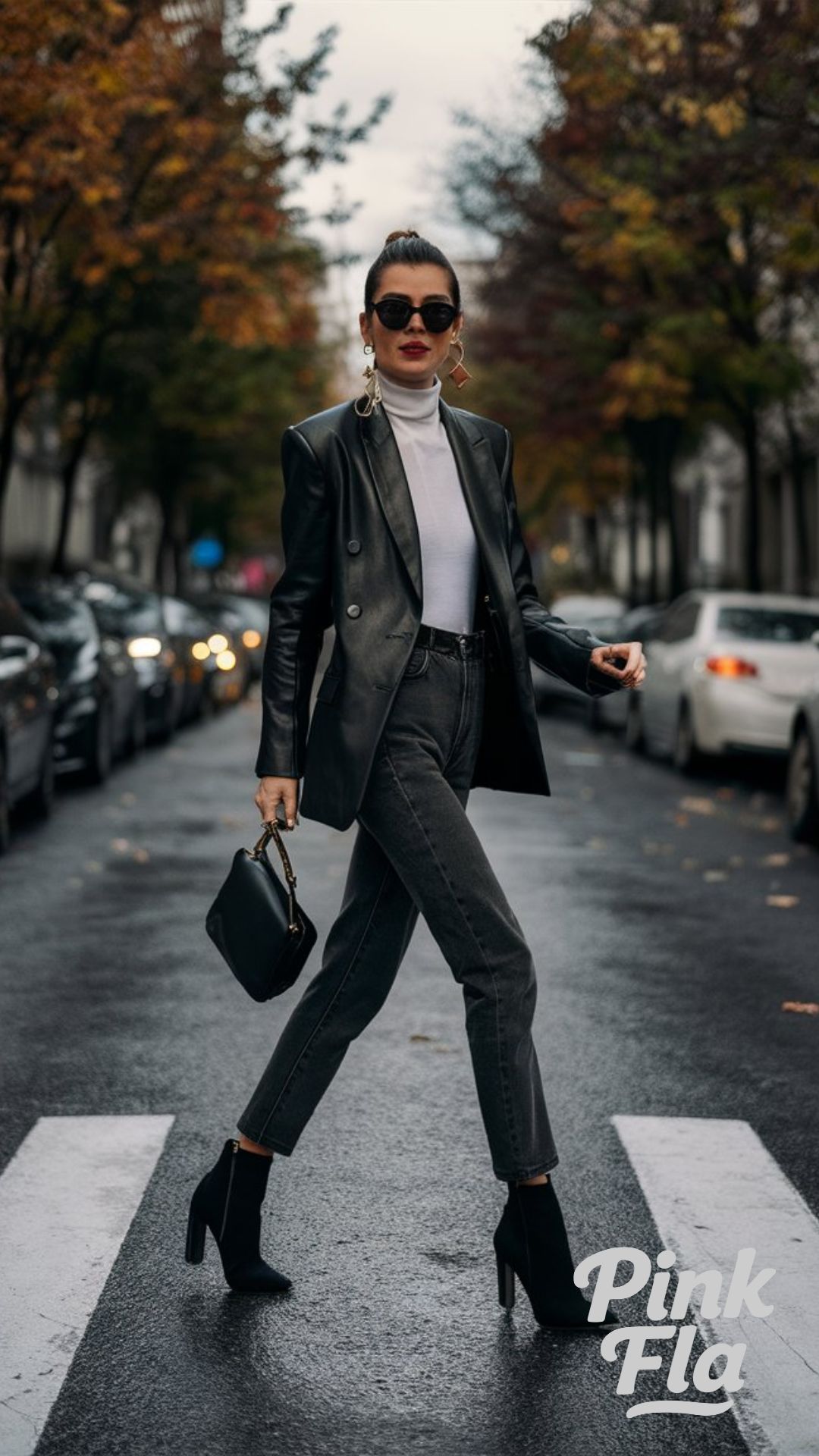 Sophisticated Monochrome - Edgy Fall Outfits
