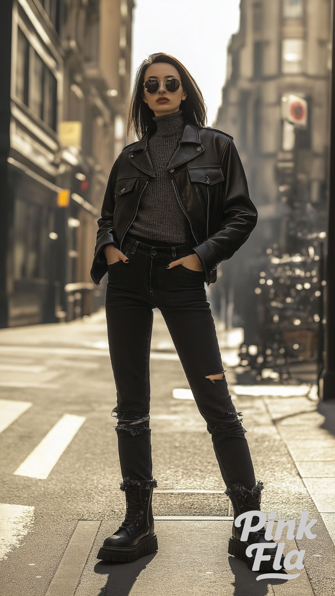 Urban Edge with a Soft Goth Flair - Soft Goth Fall Outfits