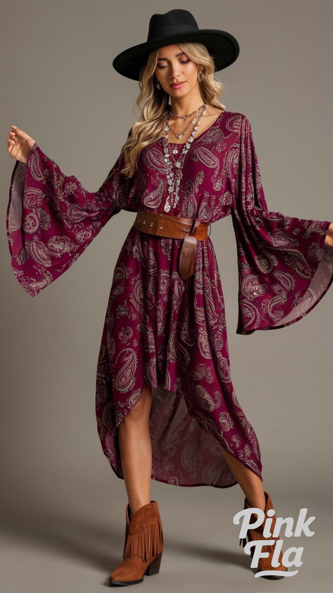 Boho Witchy Paisley Dress - Witchy Outfits