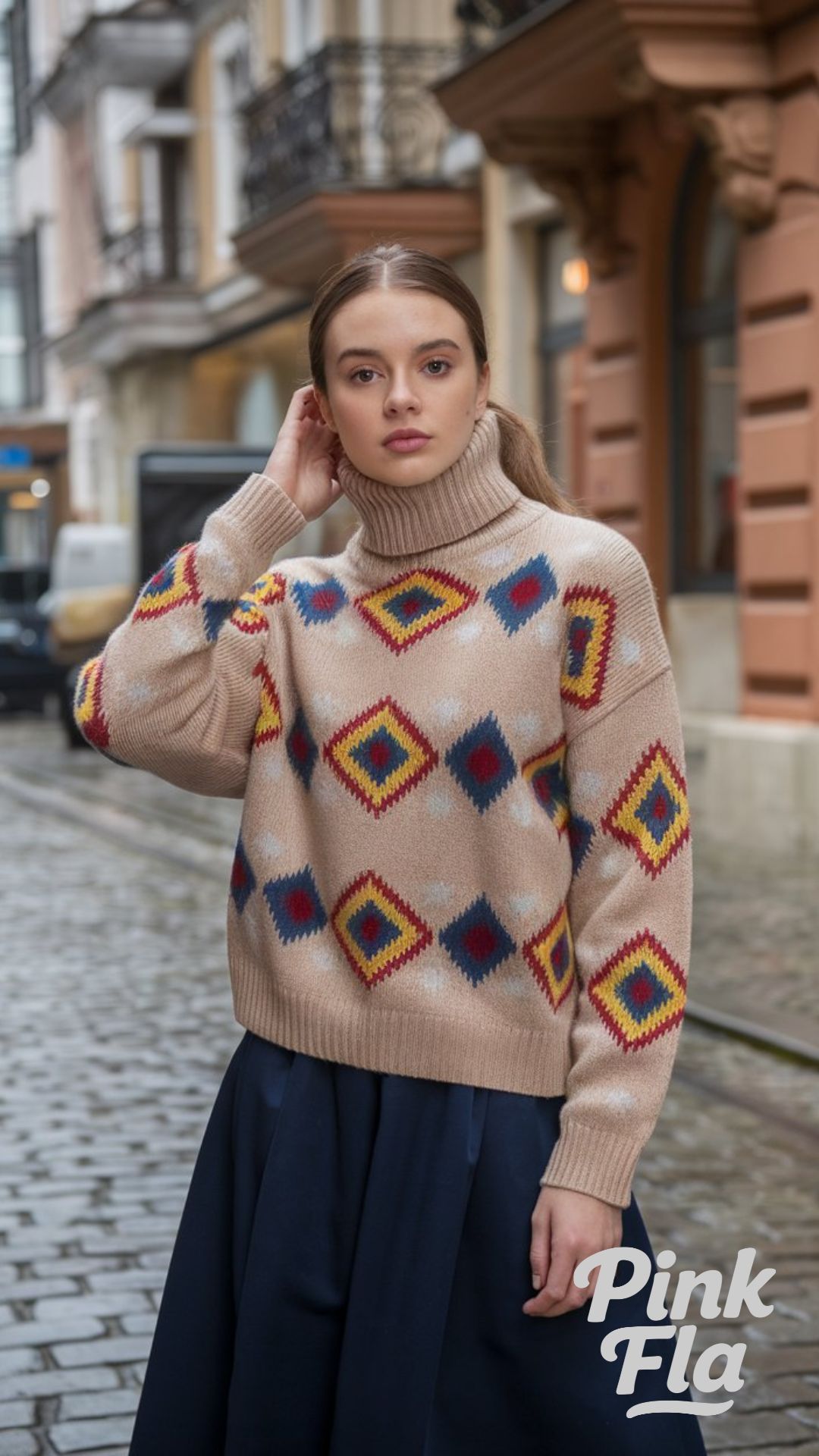 Bold Prints and Cozy Layers for Winter Comfort - Smart Casual Winter Outfits
