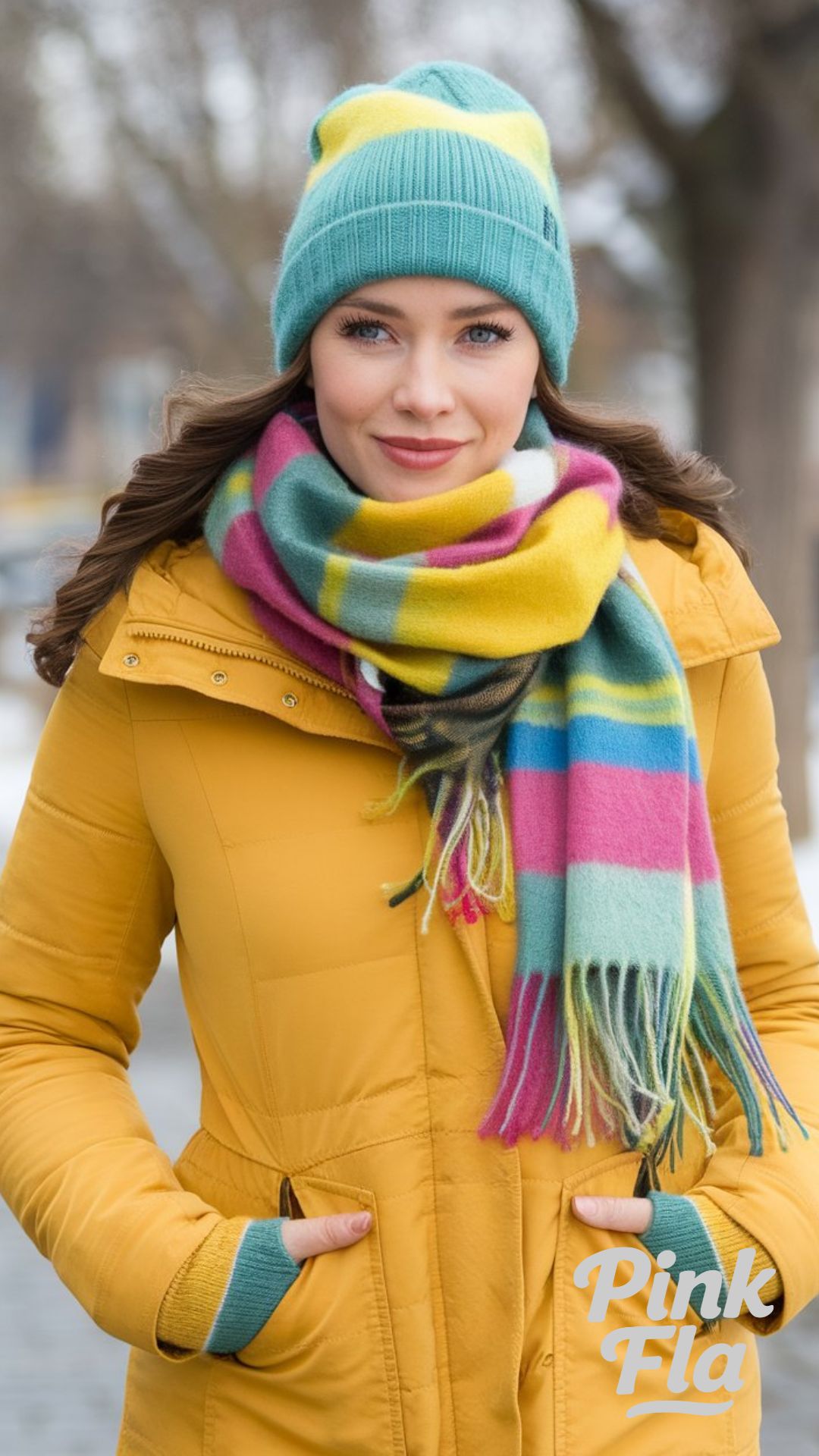 Brighten Up Cold Days with Color - Casual Work Outfits for Winter
