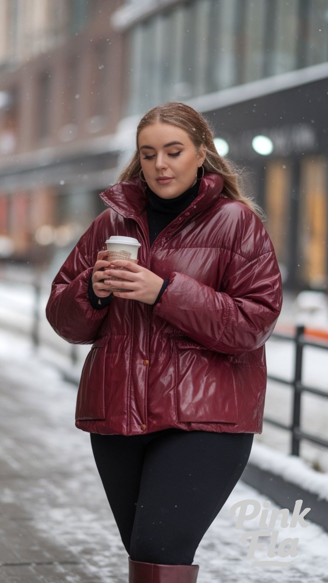 Casual City Style with a Warm Edge - Winter Outfits for Plus-Size Women