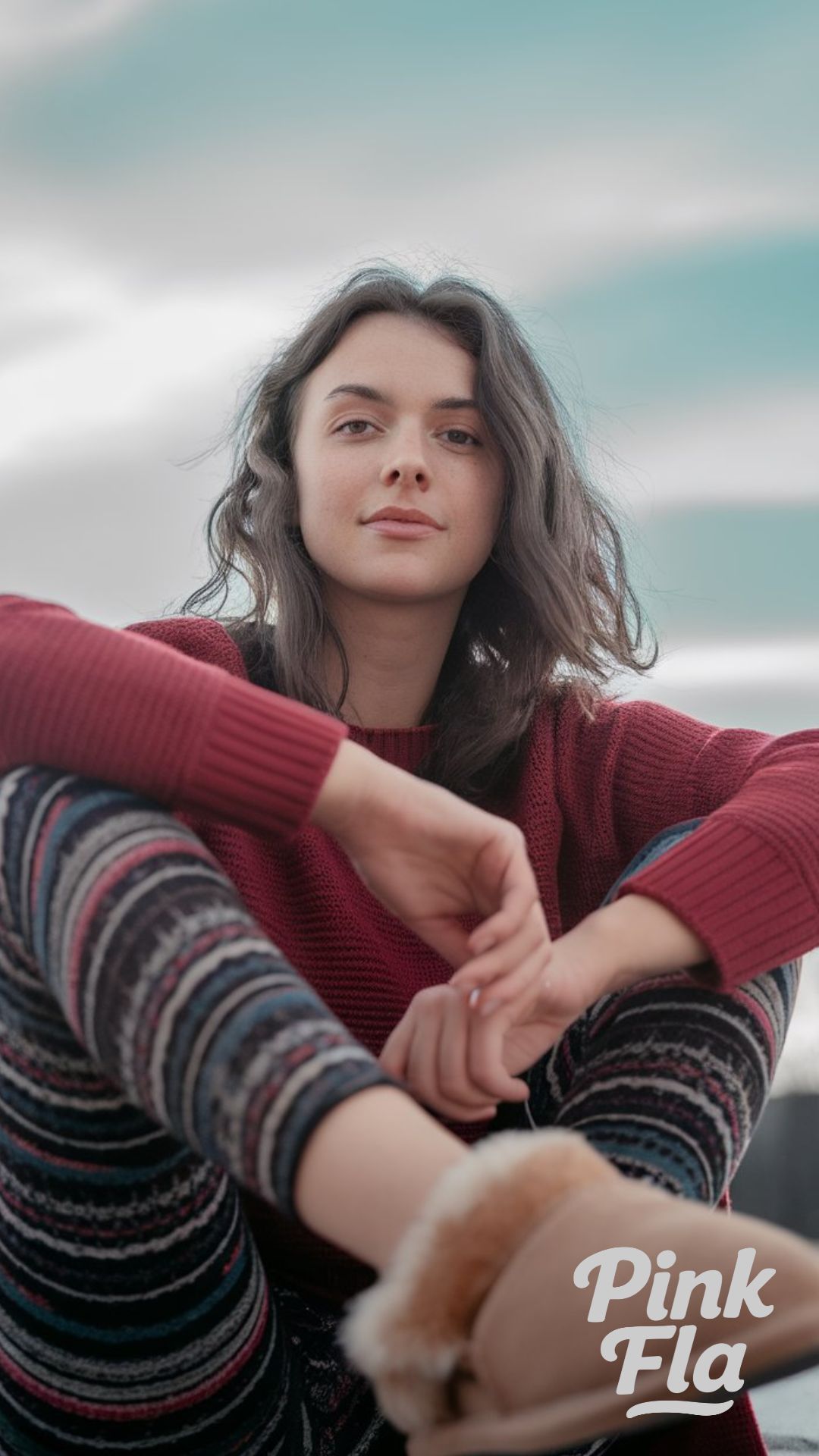 Casual Comfort with a Pop of Color and Ugg Slippers - Winter Outfits with UGG