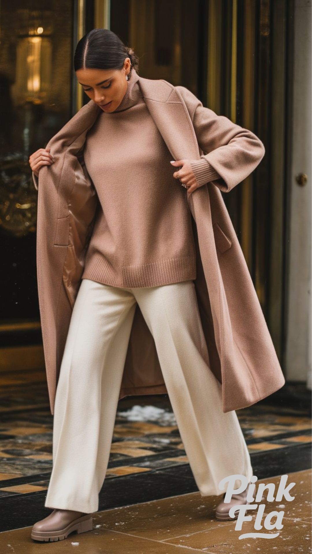 Chic Neutral Tones for a Cozy Winter Look - Moon Boots Outfits for Winter