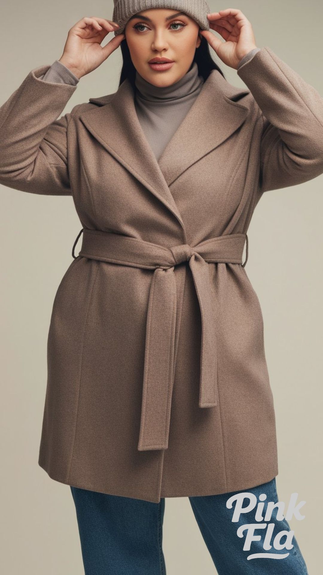 Classic Elegance with a Winter Coat - Cute Plus-Size Winter Outfits