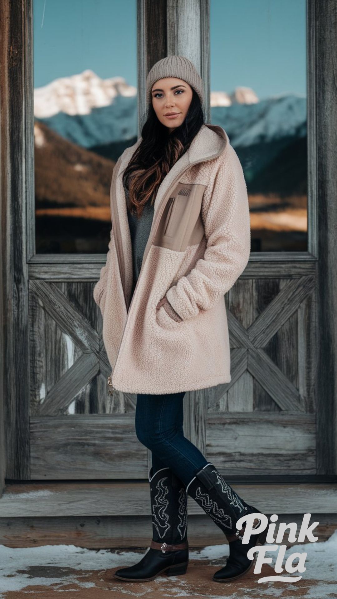 Cozy Layers for a Crisp Winter Day - Winter Outfits with Cowgirl Boots