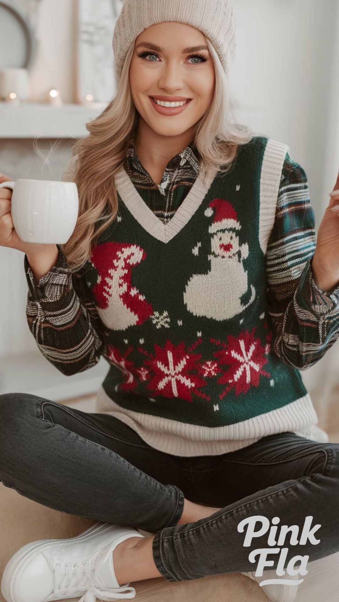 Cozy and Festive for a Relaxed Holiday Look - Christmas Outfits with a Vest