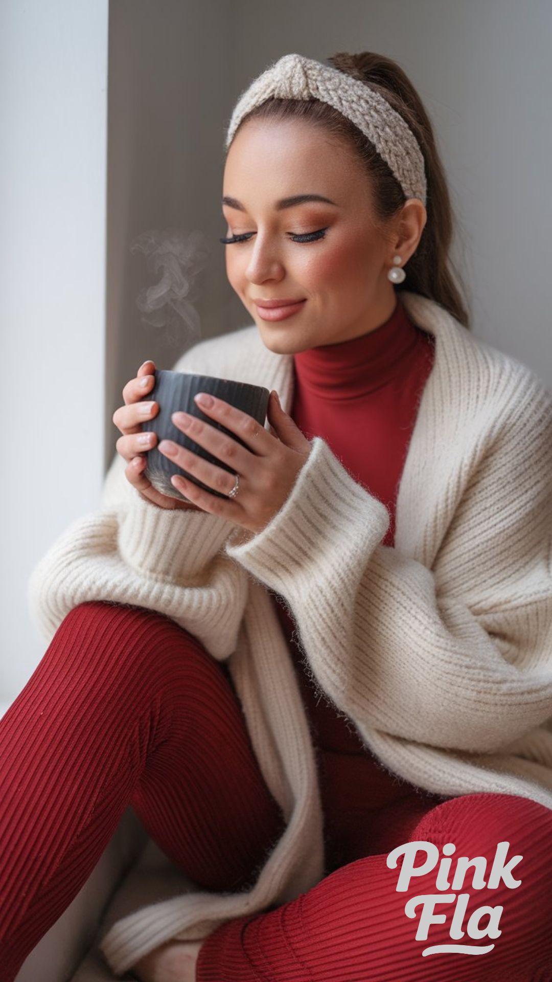 Cozy and Relaxed Holiday Style - Christmas Outfits with Red Pants