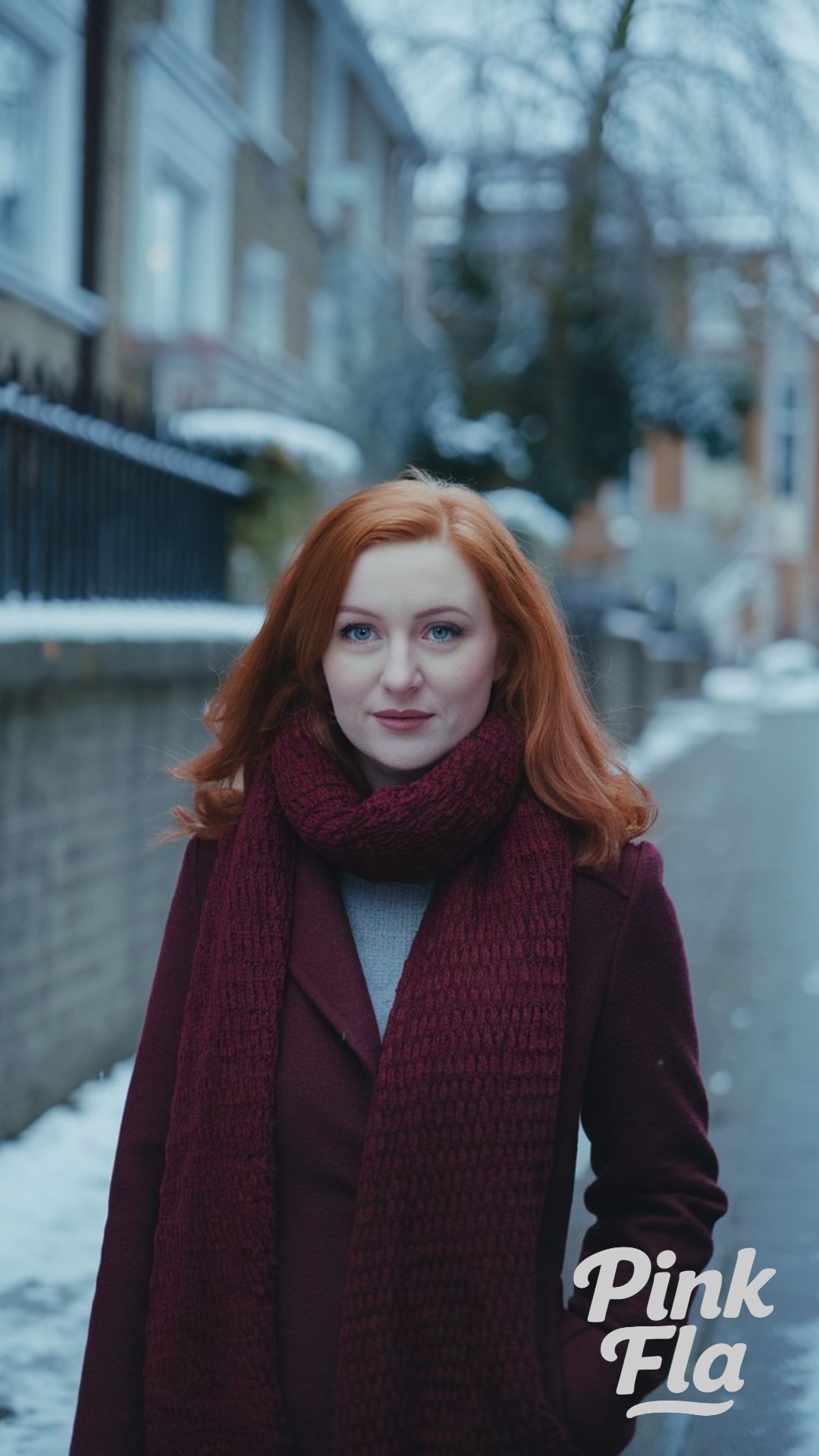 Effortless Burgundy Layers for City Winters - Winter Outfits for Women with Red Hair