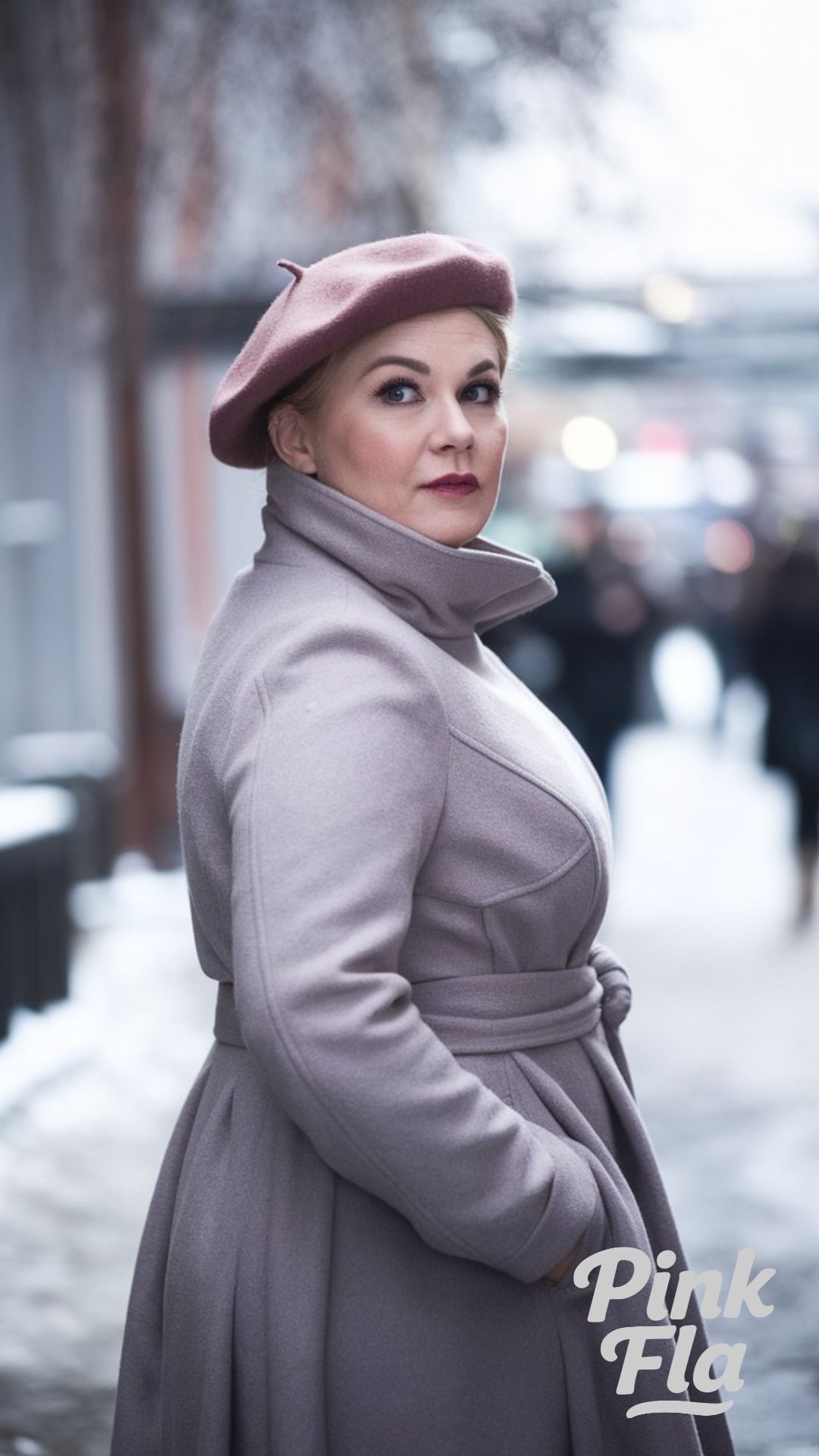 Feminine Winter Elegance - Winter Outfits for Plus Size Women Over 50