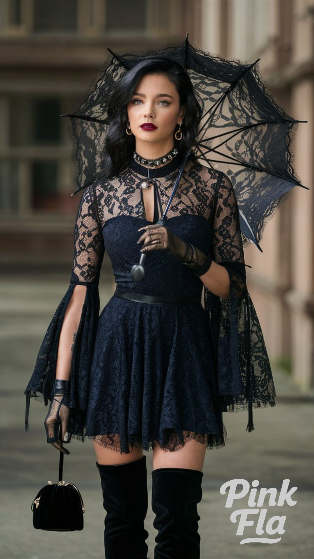 Gothic Lace Witchy Ensemble - Witchy Outfits