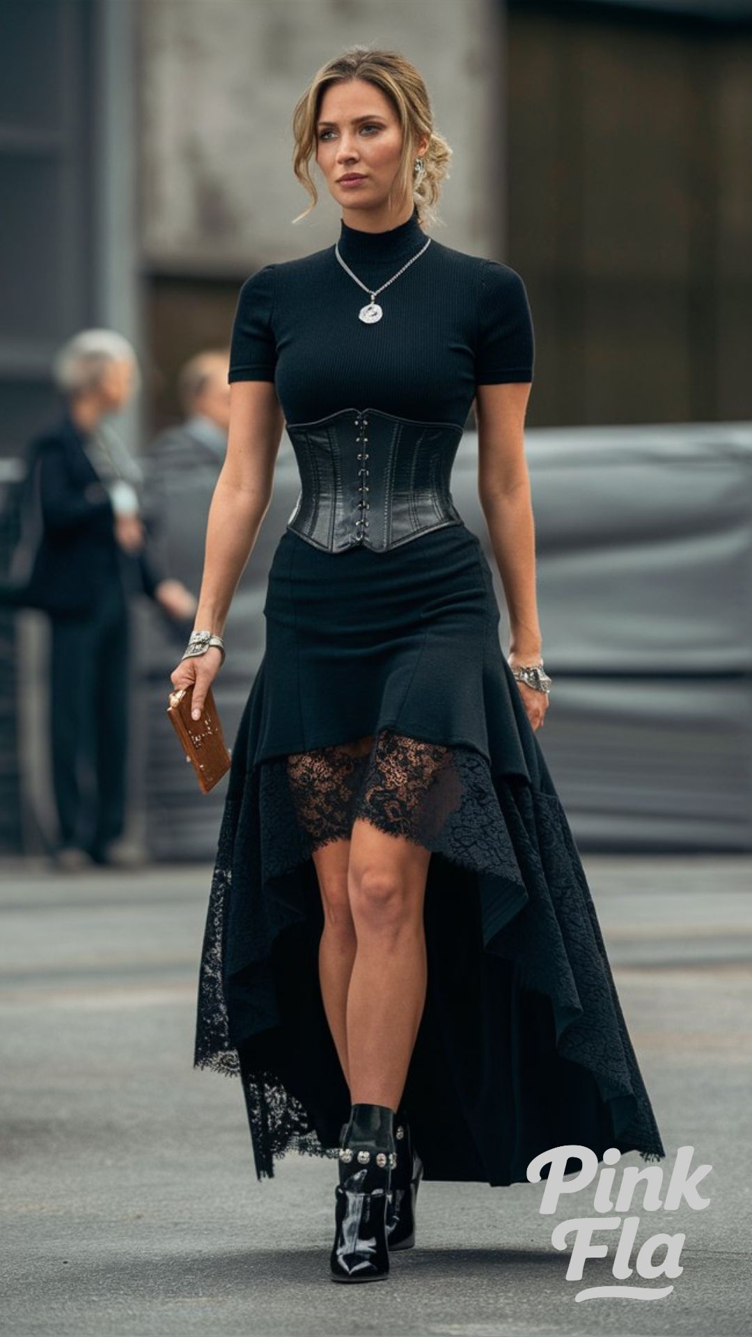 Modern Black Witchy Corset Dress - Witchy Outfits