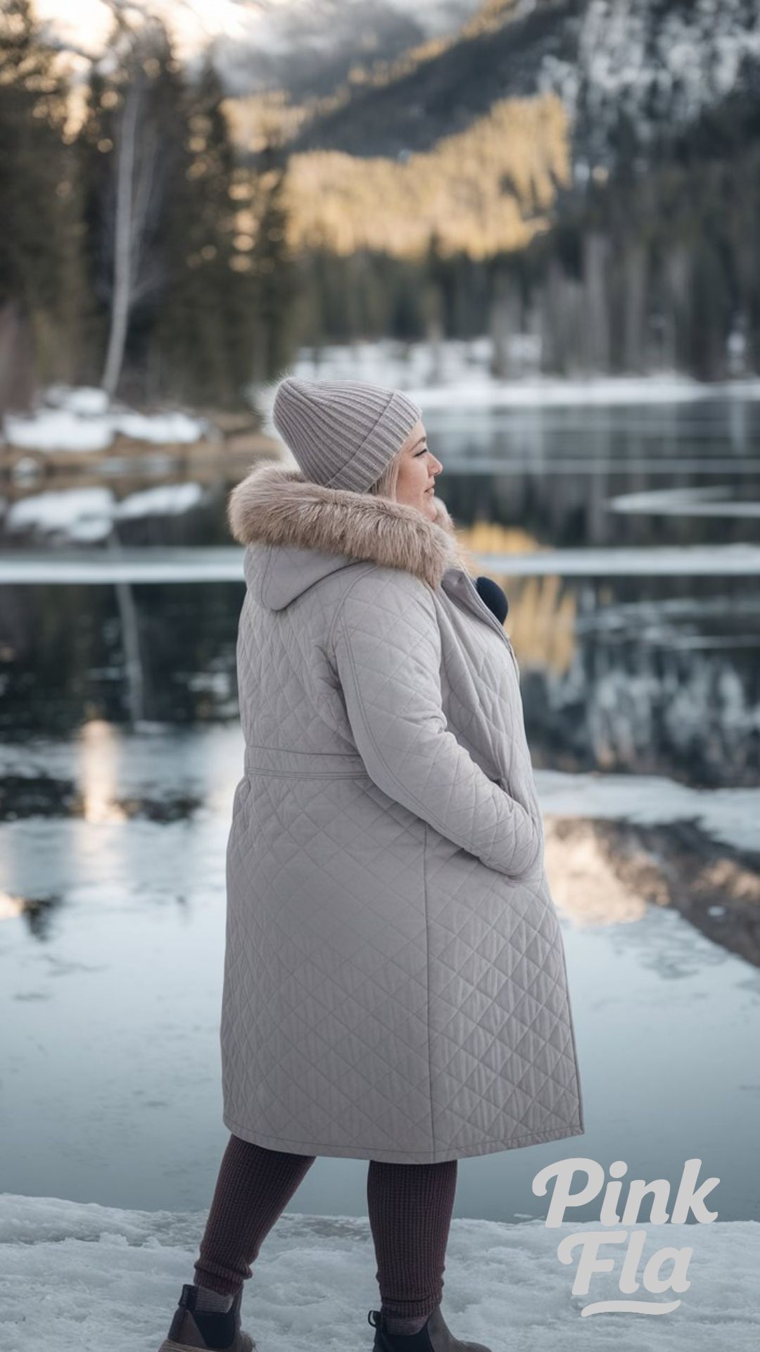 Mountain Winter Escape - Winter Outfits for Plus-Size Women