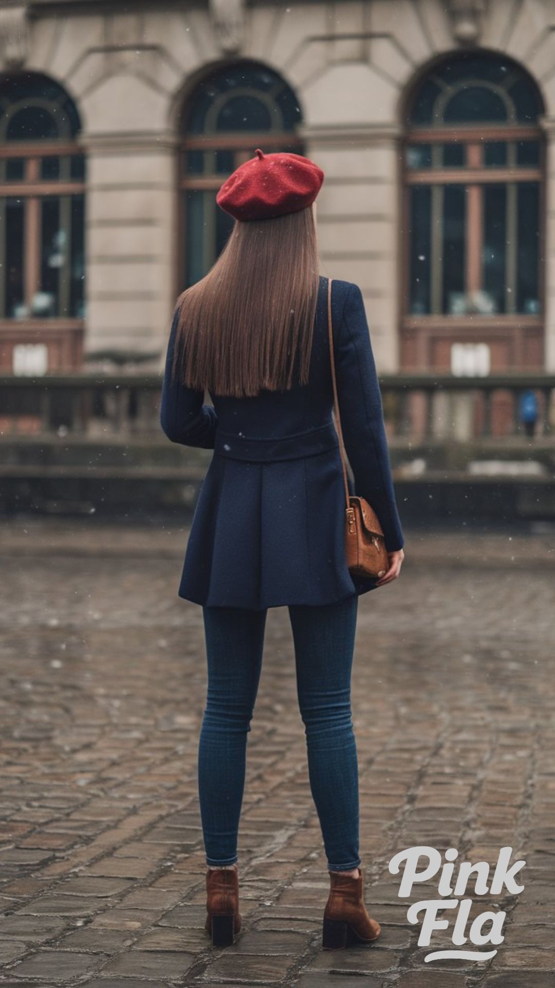 Parisian Winter Charm with a Red Beret - Europe Winter Outfits