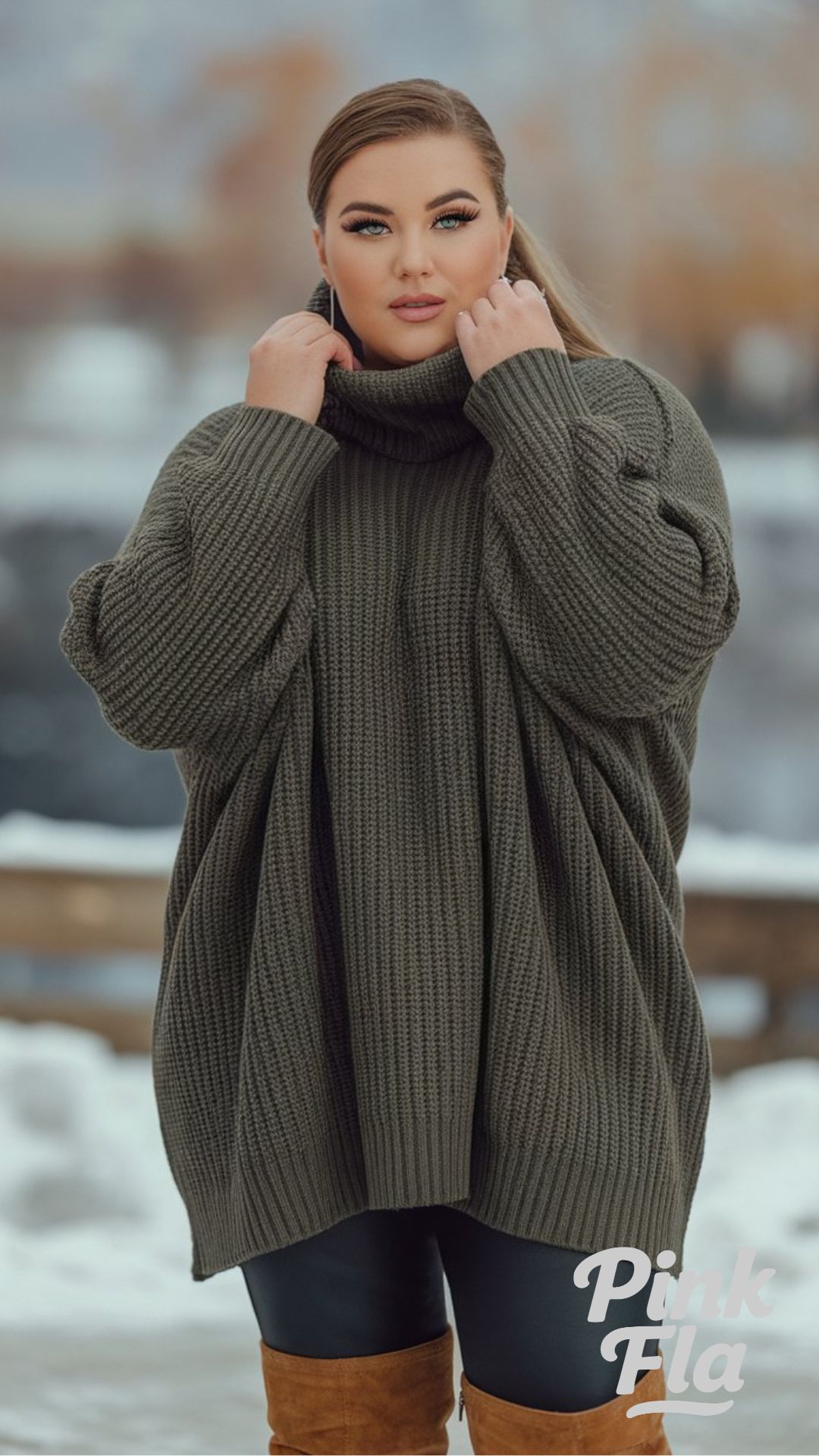 Simple Sophistication for Cold Days - Cute Plus-Size Winter Outfits