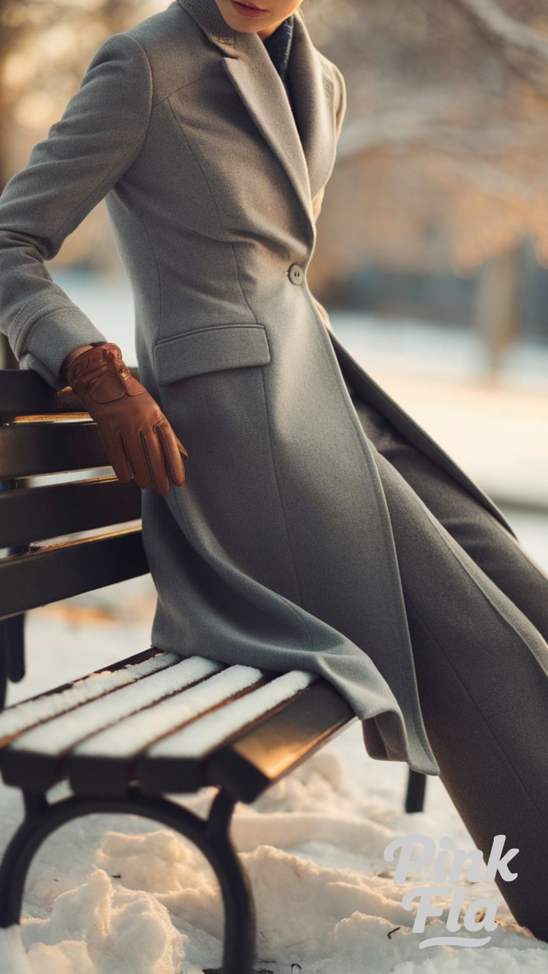 Timeless Gray Coat for a Refined Winter Look - Elegant Winter Outfits