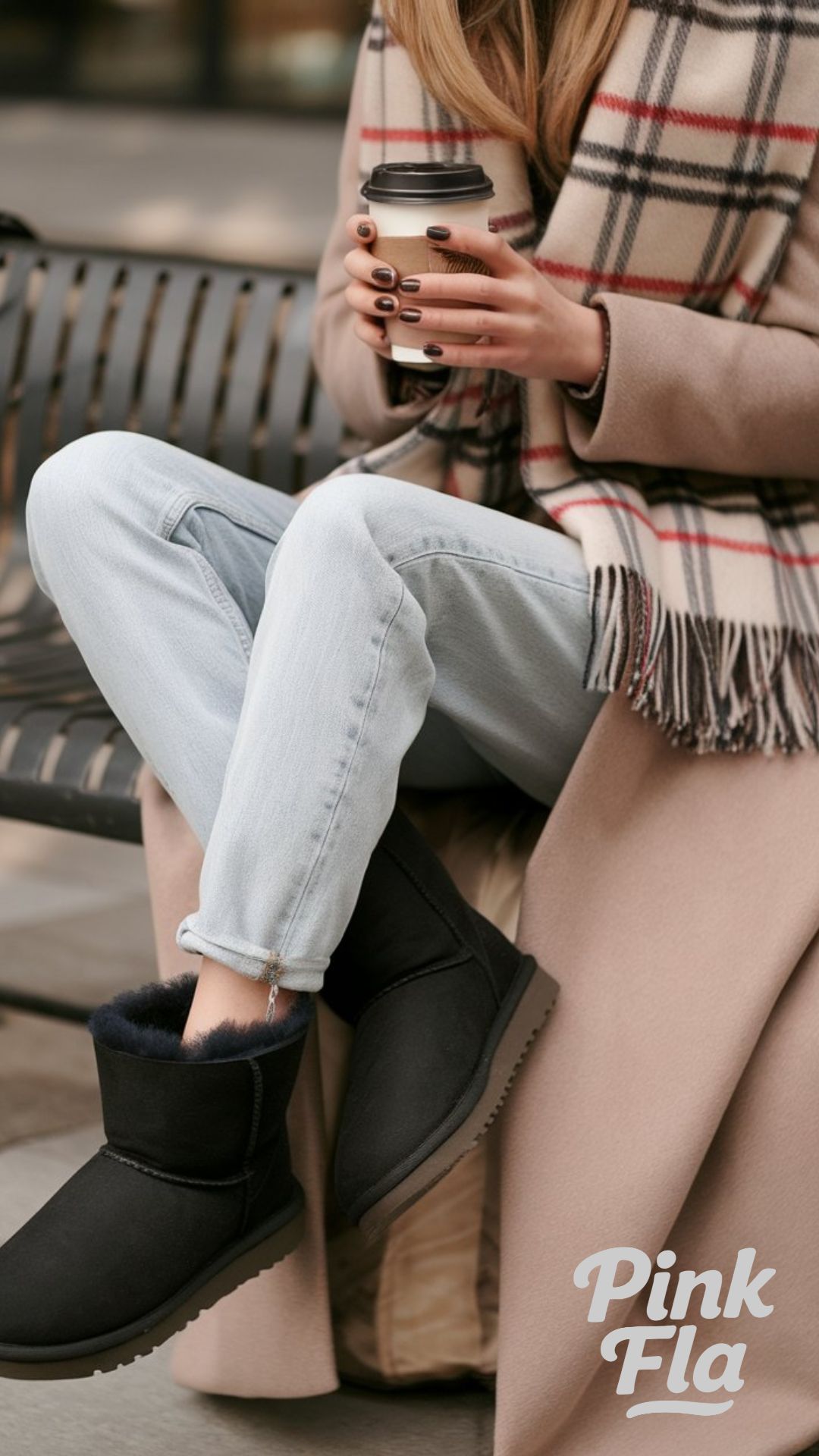 Timeless Winter Style with a Camel Coat and Uggs - Winter Outfits with UGG