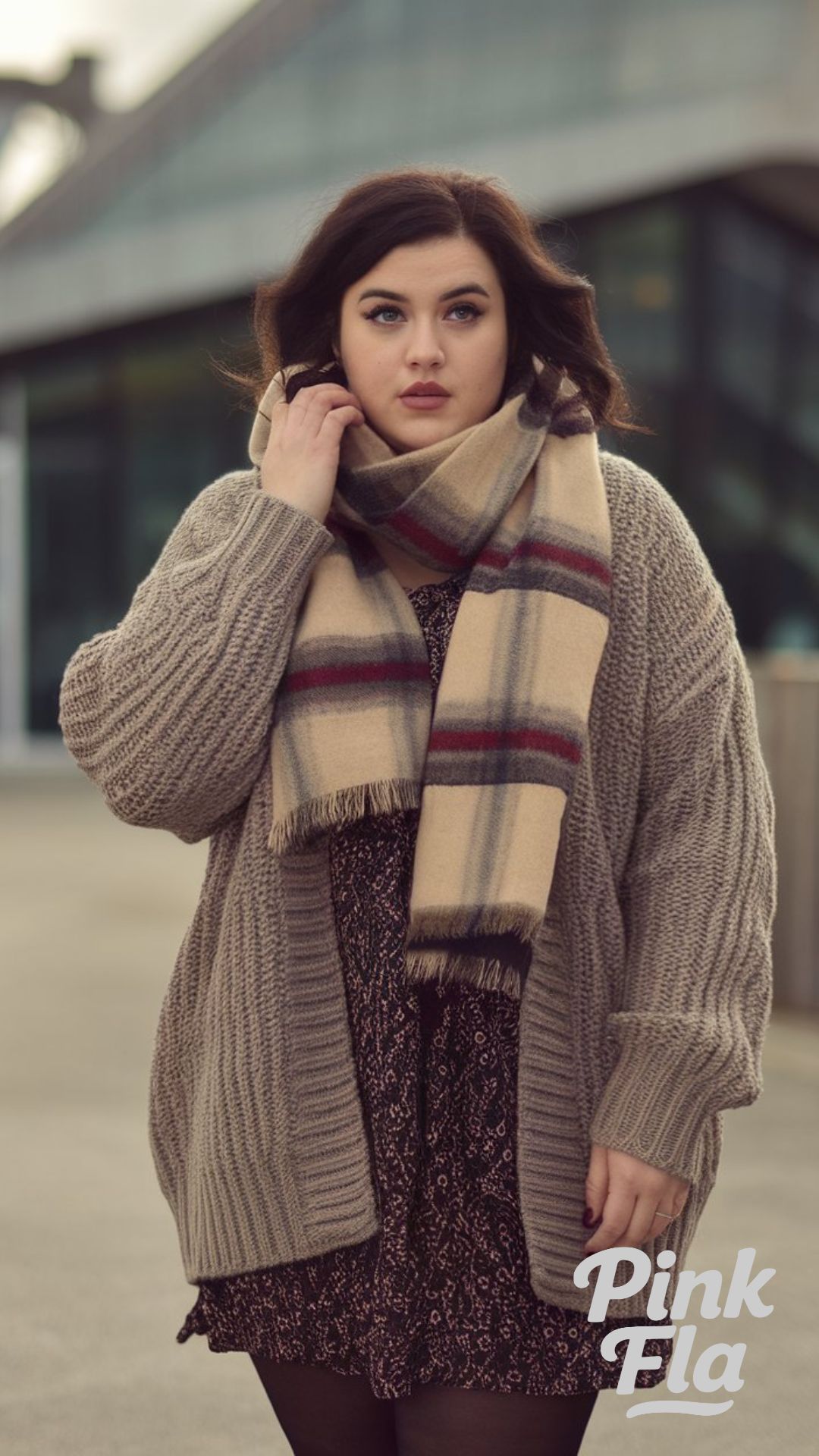 Warm Knits with a Feminine Twist - Cute Plus-Size Winter Outfits