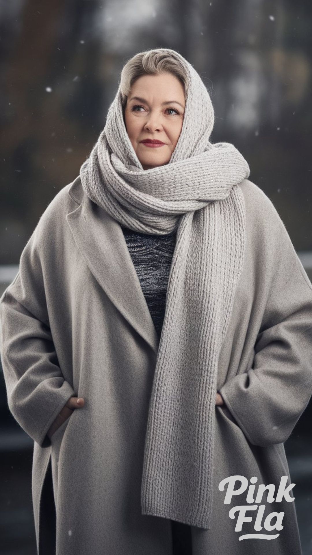 Warm and Stylish for Winter Walks - Winter Outfits for Plus Size Women Over 50