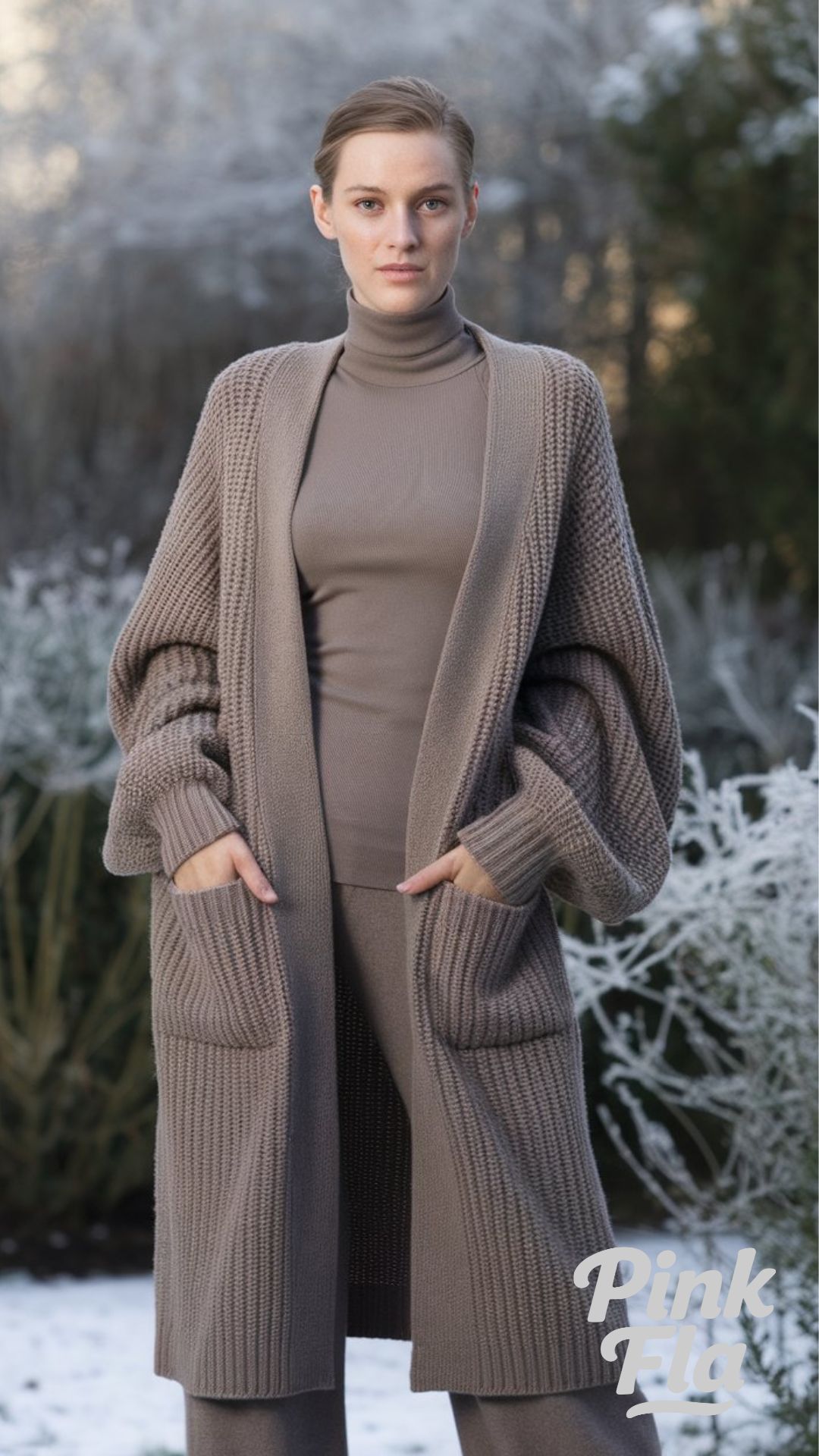 Warm and Stylish in Taupe Layers - Elegant Winter Outfits