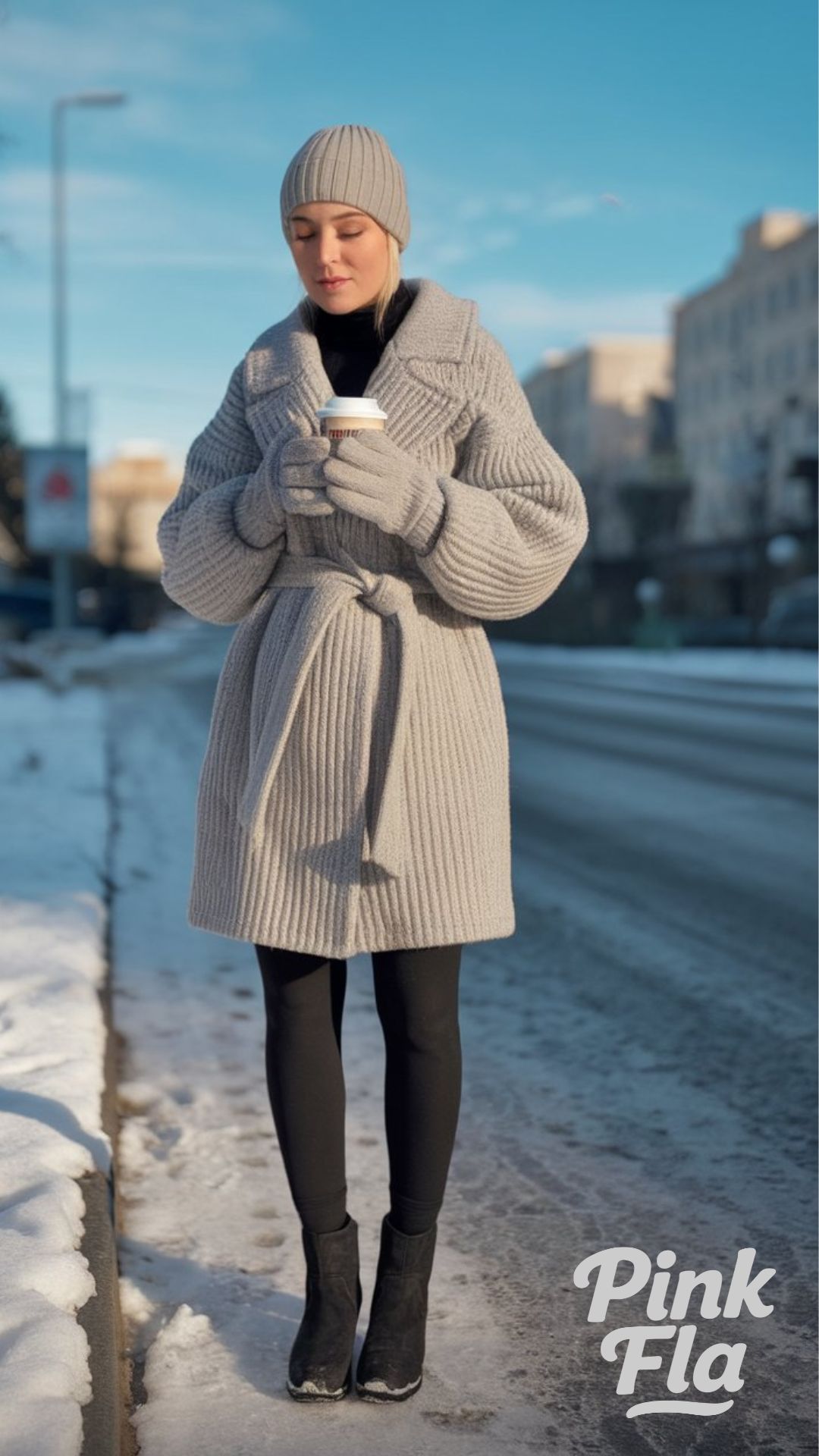 Warm and Stylish on a Snowy Morning - Casual Work Outfits for Winter