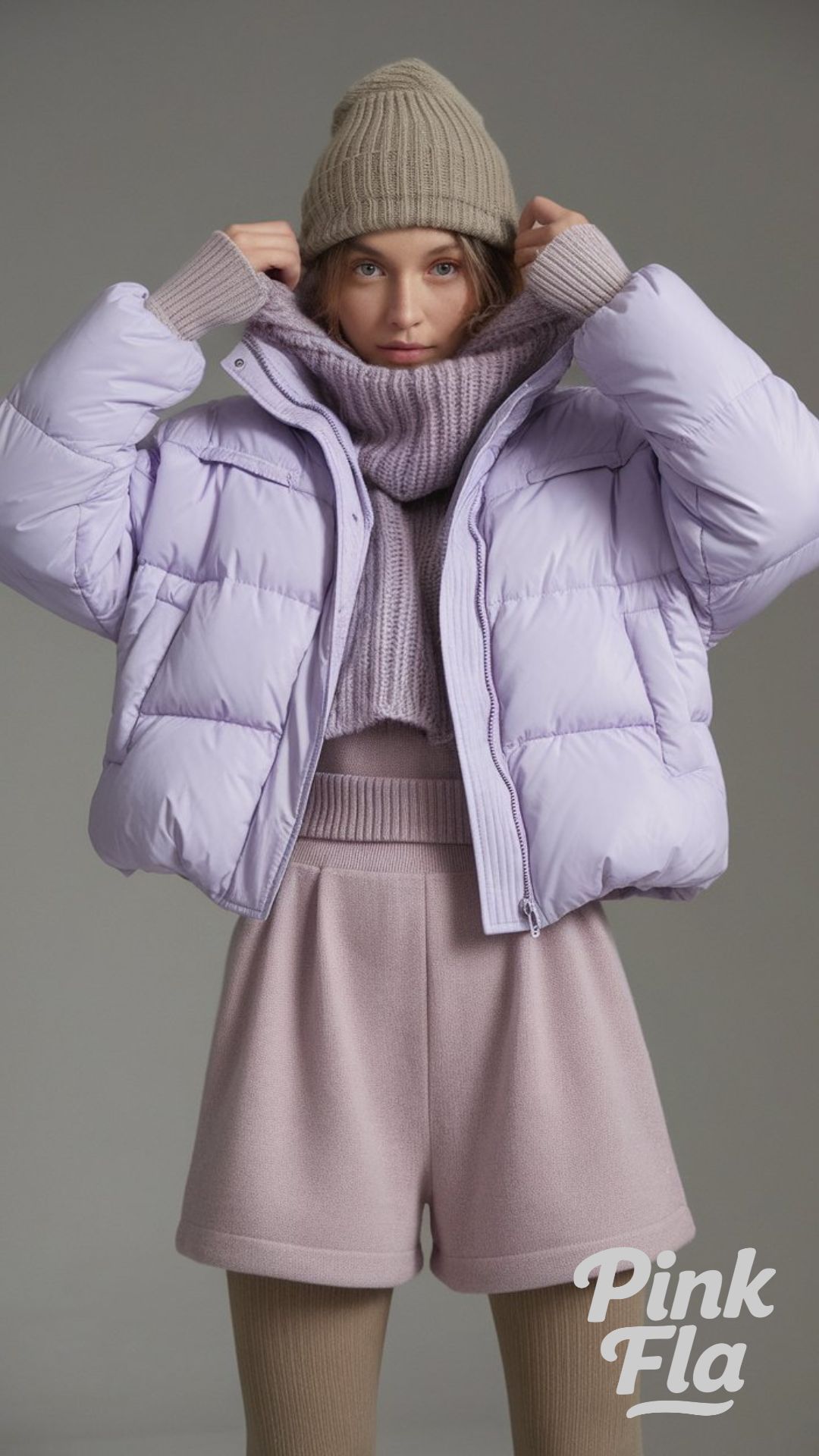 Winter Chic in Lavender - Cute Winter Outfits for Snow