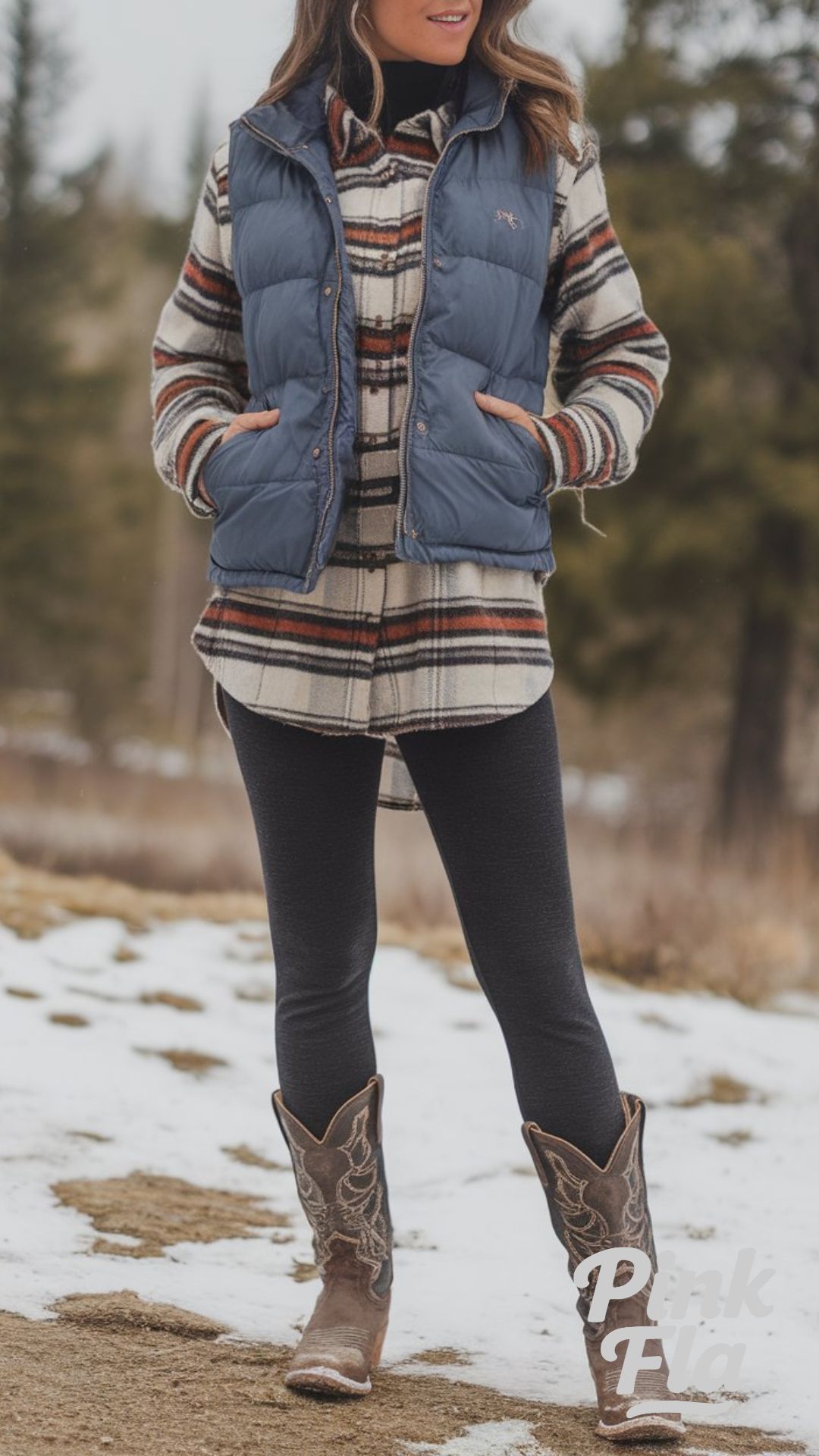 Winter Layers for Outdoor Fun - Winter Outfits with Cowgirl Boots